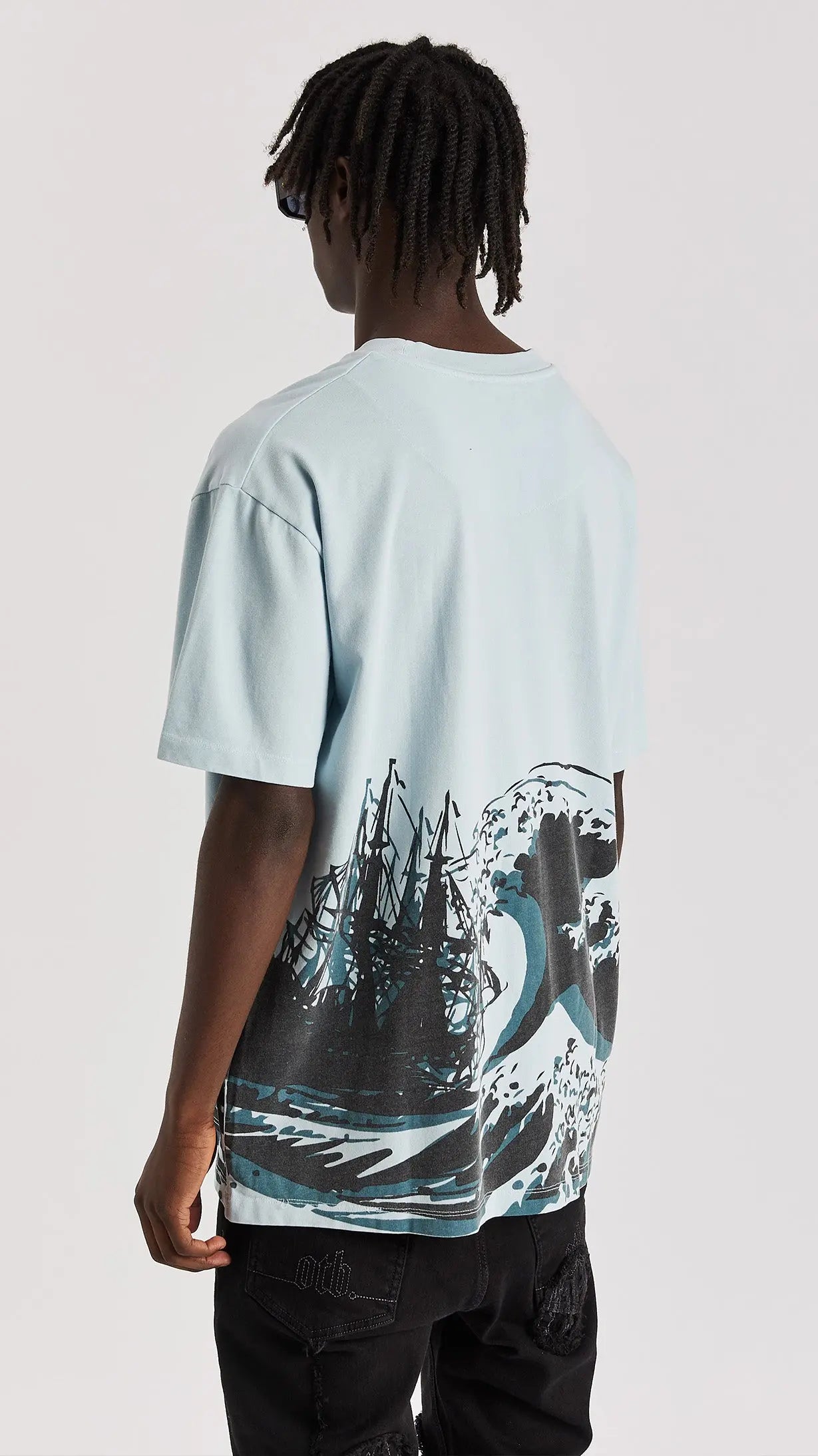 Stonewashed Wave T-Shirt - ONLY THE BLIND™