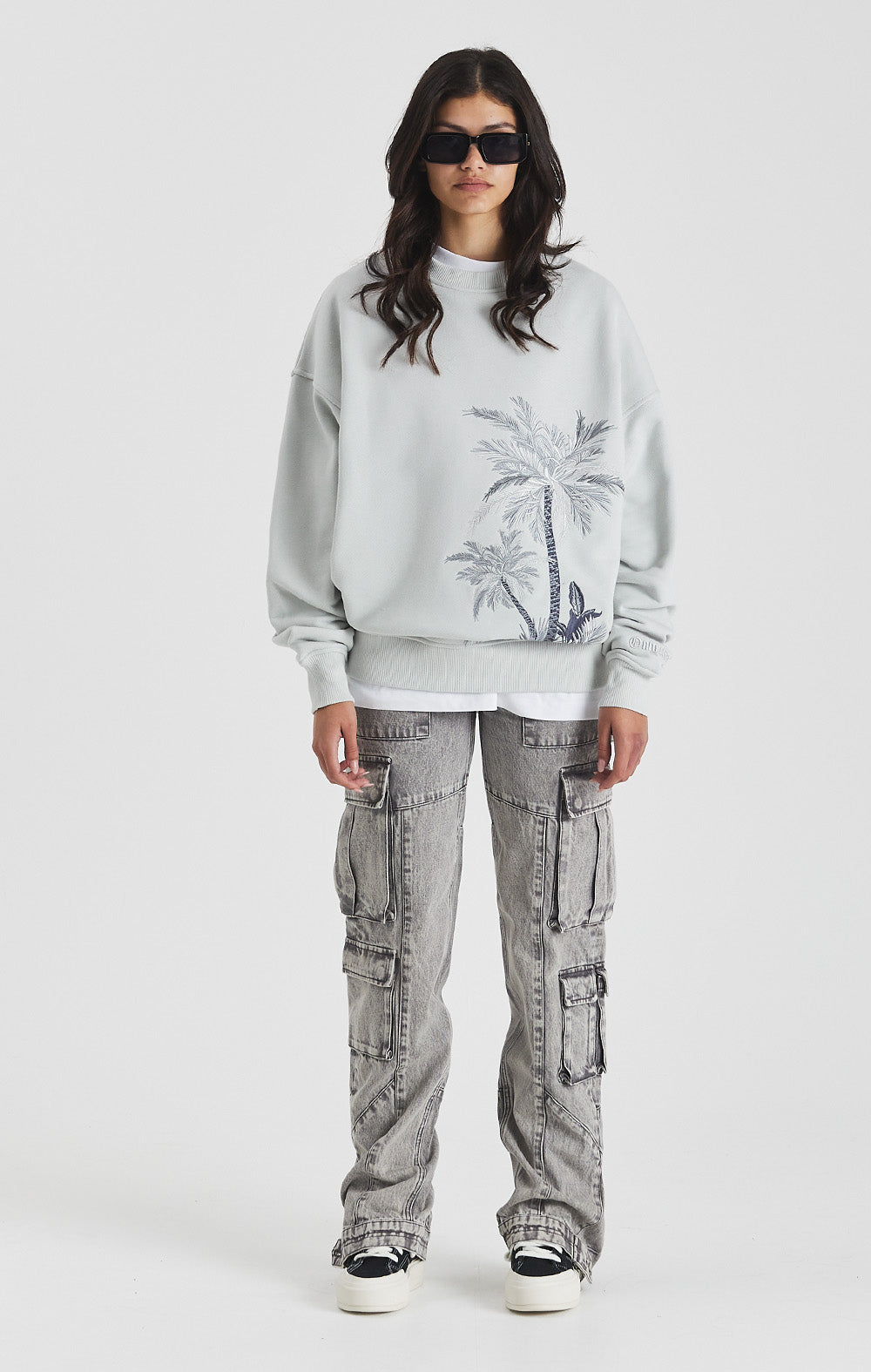 Lunar Rock Palm Crewneck - ONLY THE BLIND™