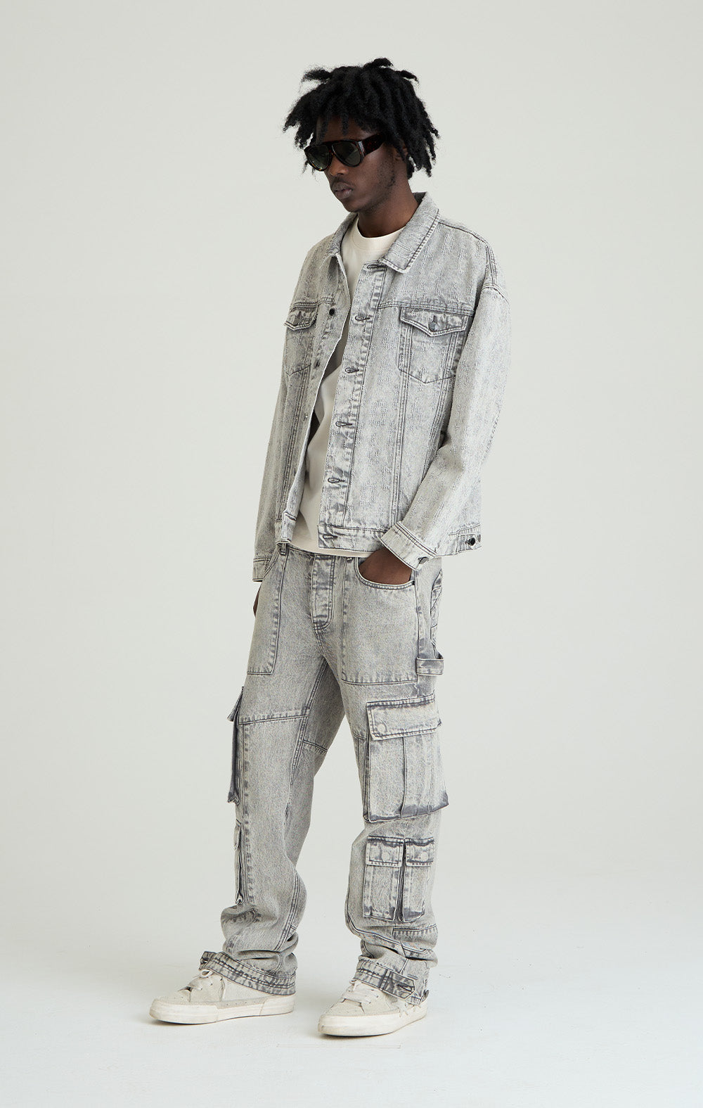 GREY ECLIPSE DENIM JACKET