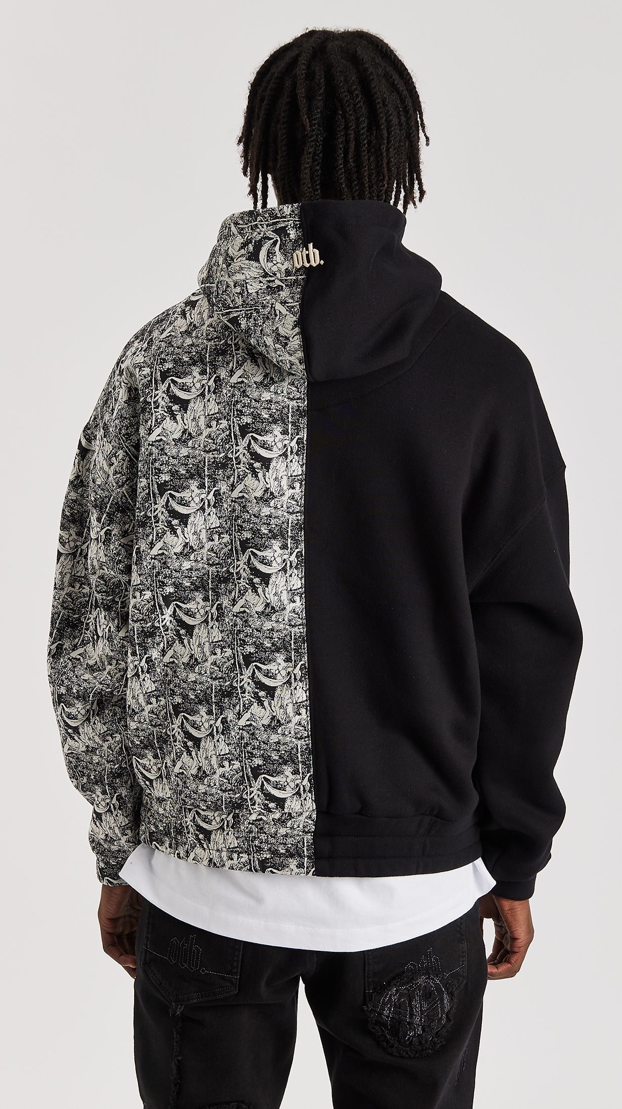Split Jacquard Hoodie - ONLY THE BLIND™