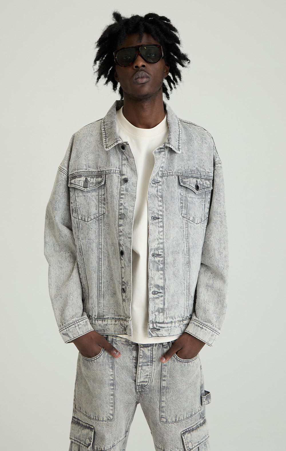 GREY ECLIPSE DENIM JACKET