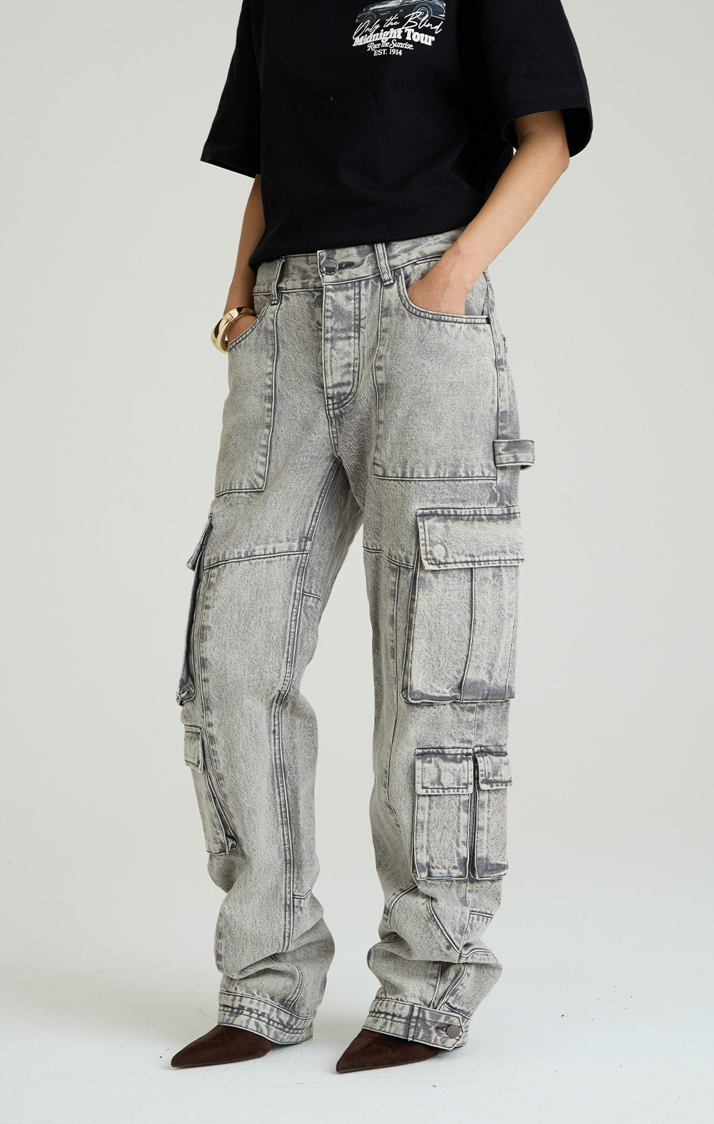 Silver Rock Denim Cargo Jeans
