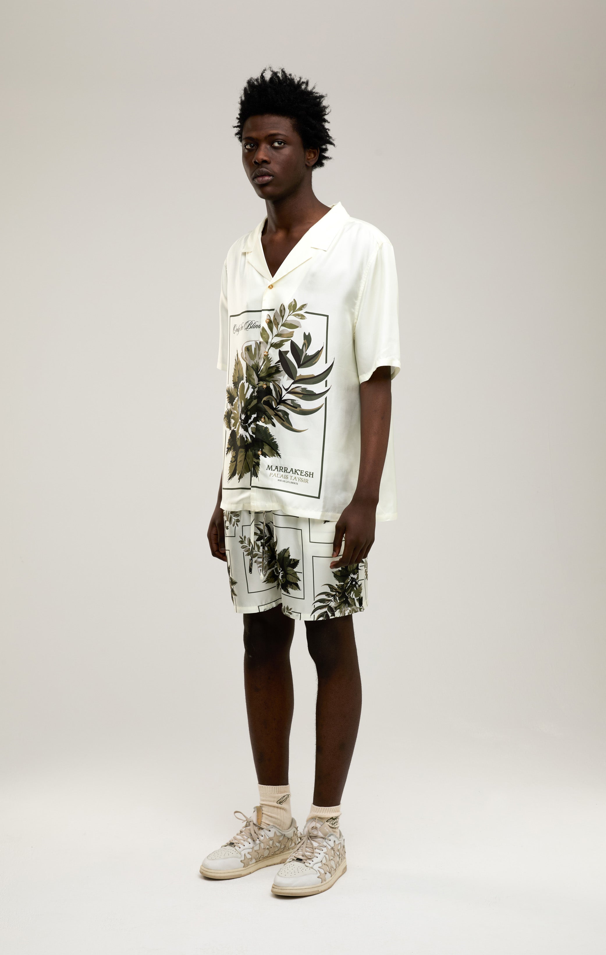 BOTANICAL SILK SHORTS