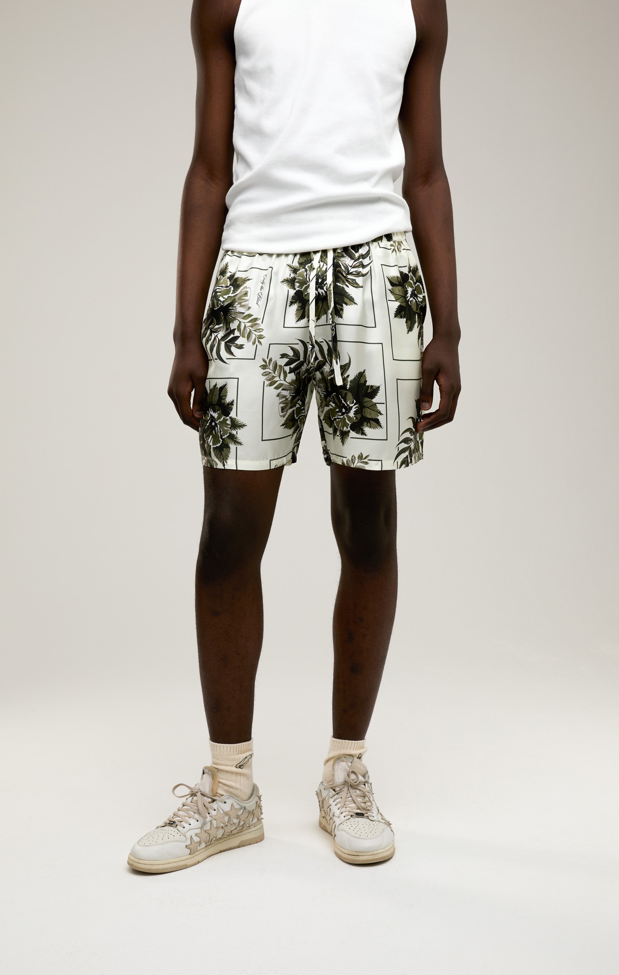 BOTANICAL SILK SHORTS