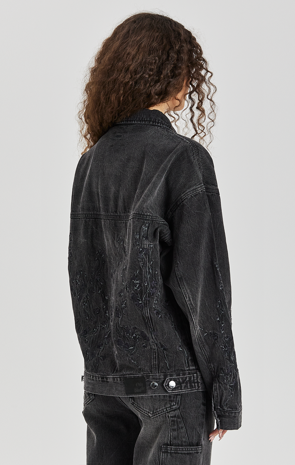 FLORAL NIGHT DENIM JACKET - ONLY THE BLIND™