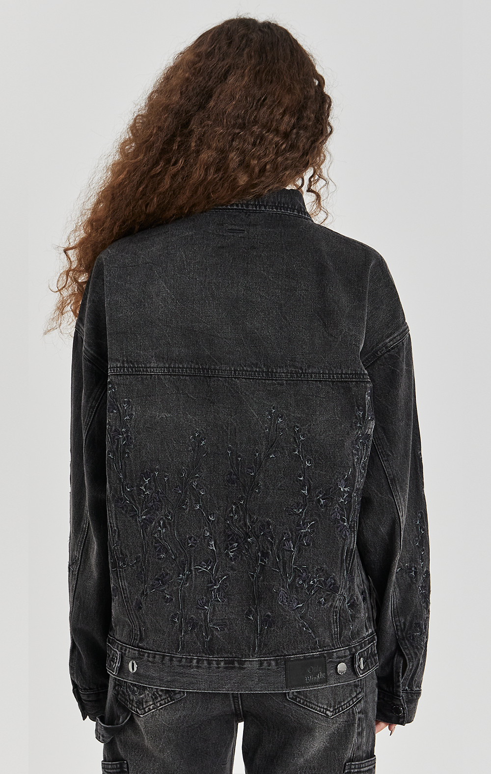 FLORAL NIGHT DENIM JACKET - ONLY THE BLIND™