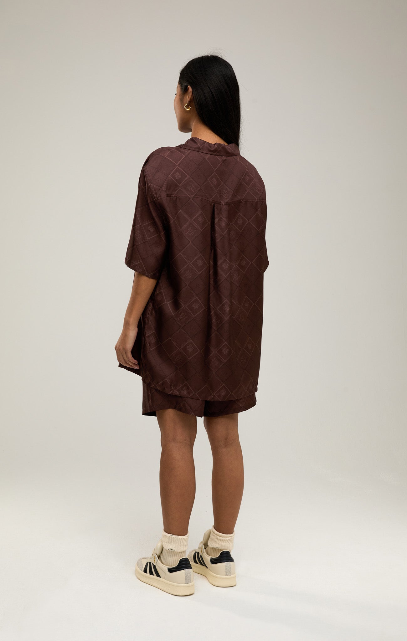 FADED MONOGRAM SILK SHIRT