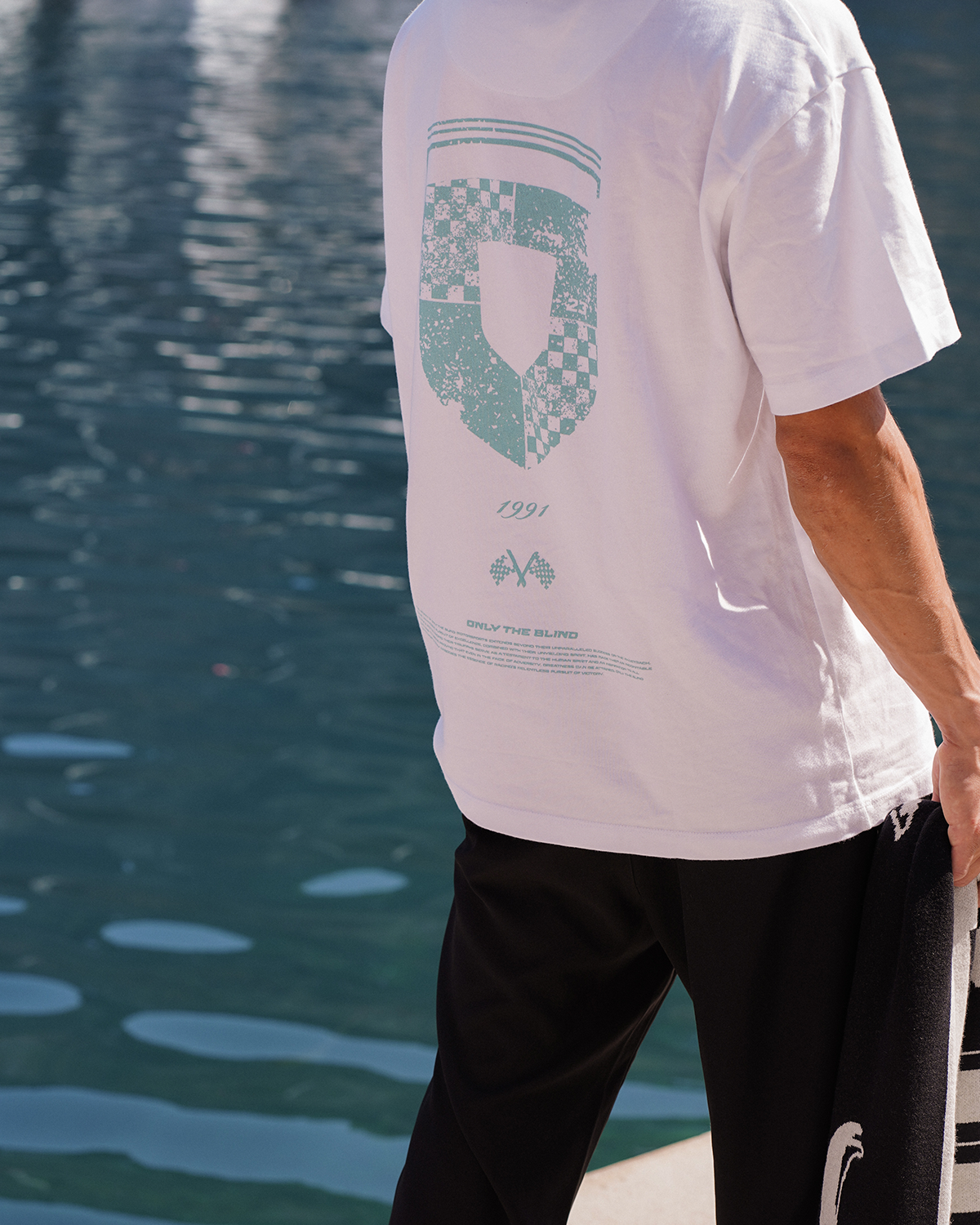 WHITE MOTORSPORT T-SHIRT - ONLY THE BLIND™