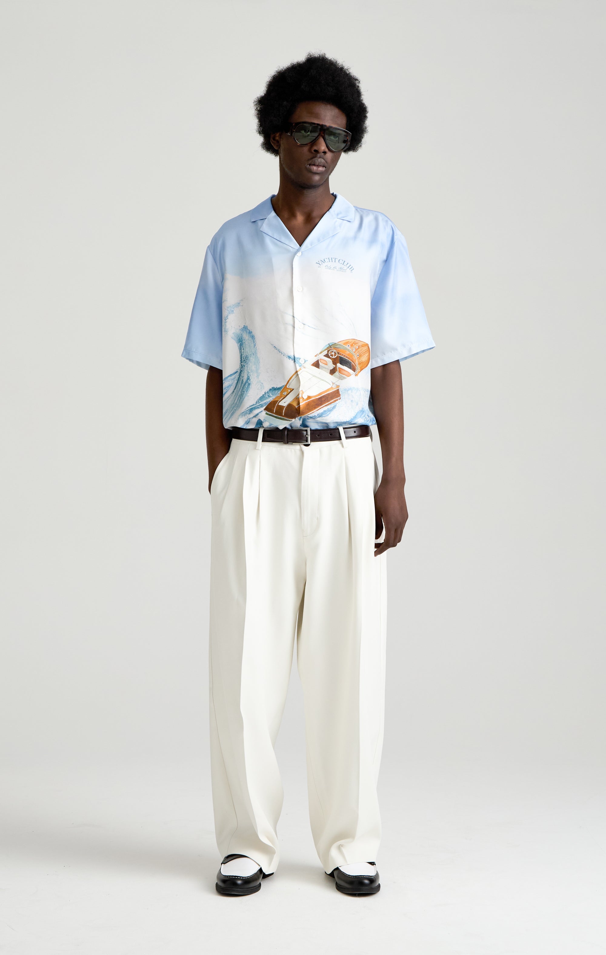 SEA WAVE SILK SHIRT