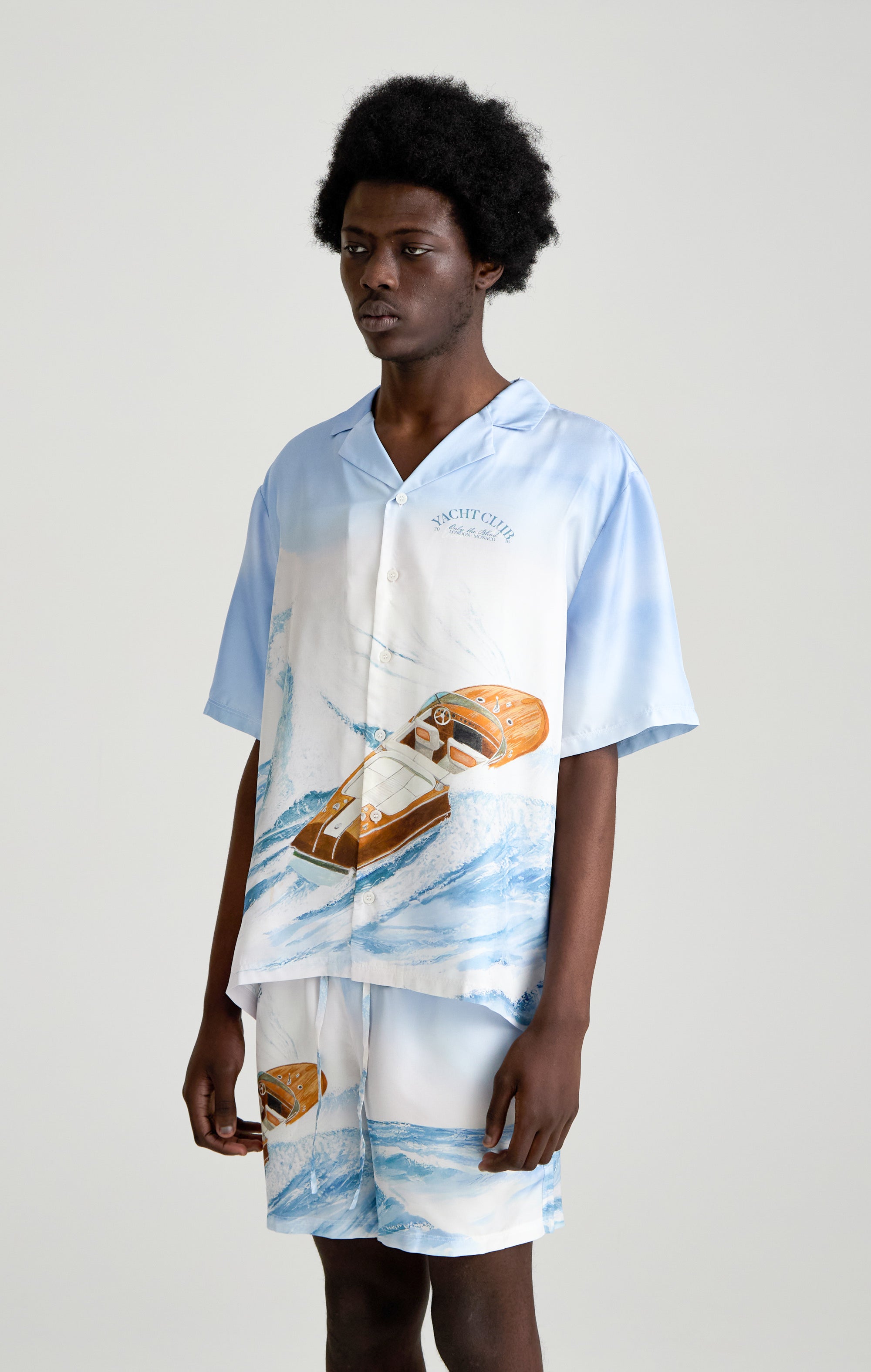 SEA WAVE SILK SHIRT