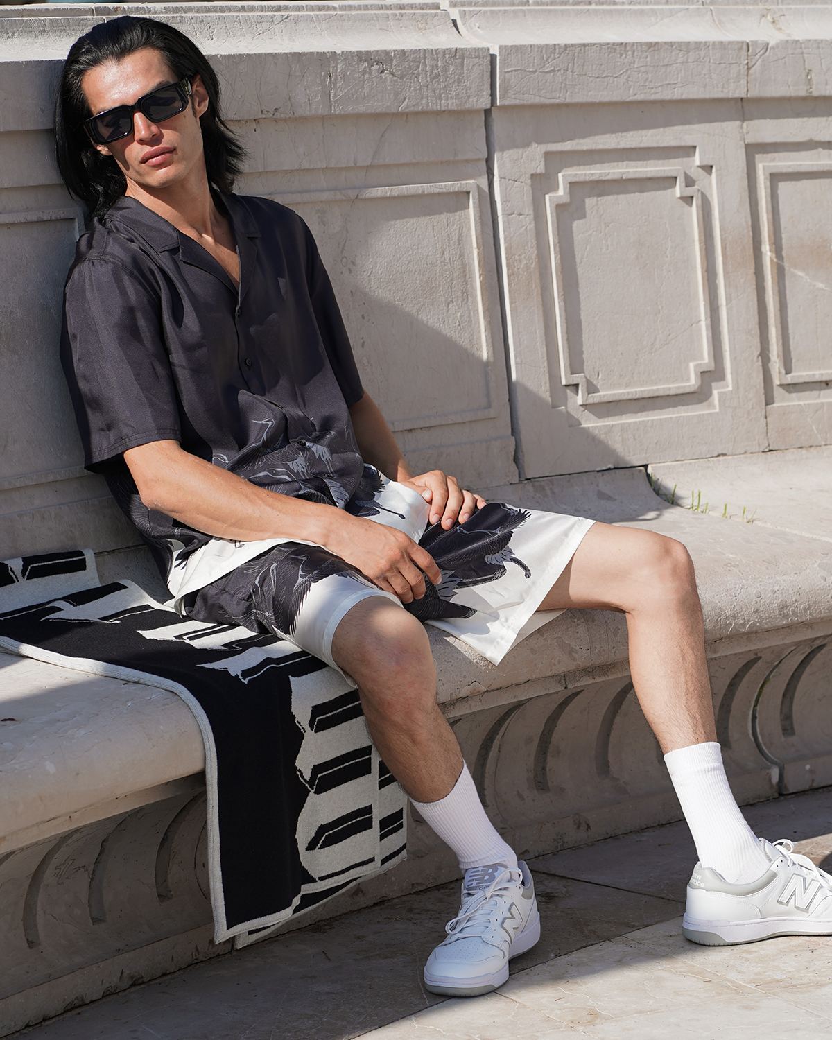 Crane Silk Shorts - ONLY THE BLIND™