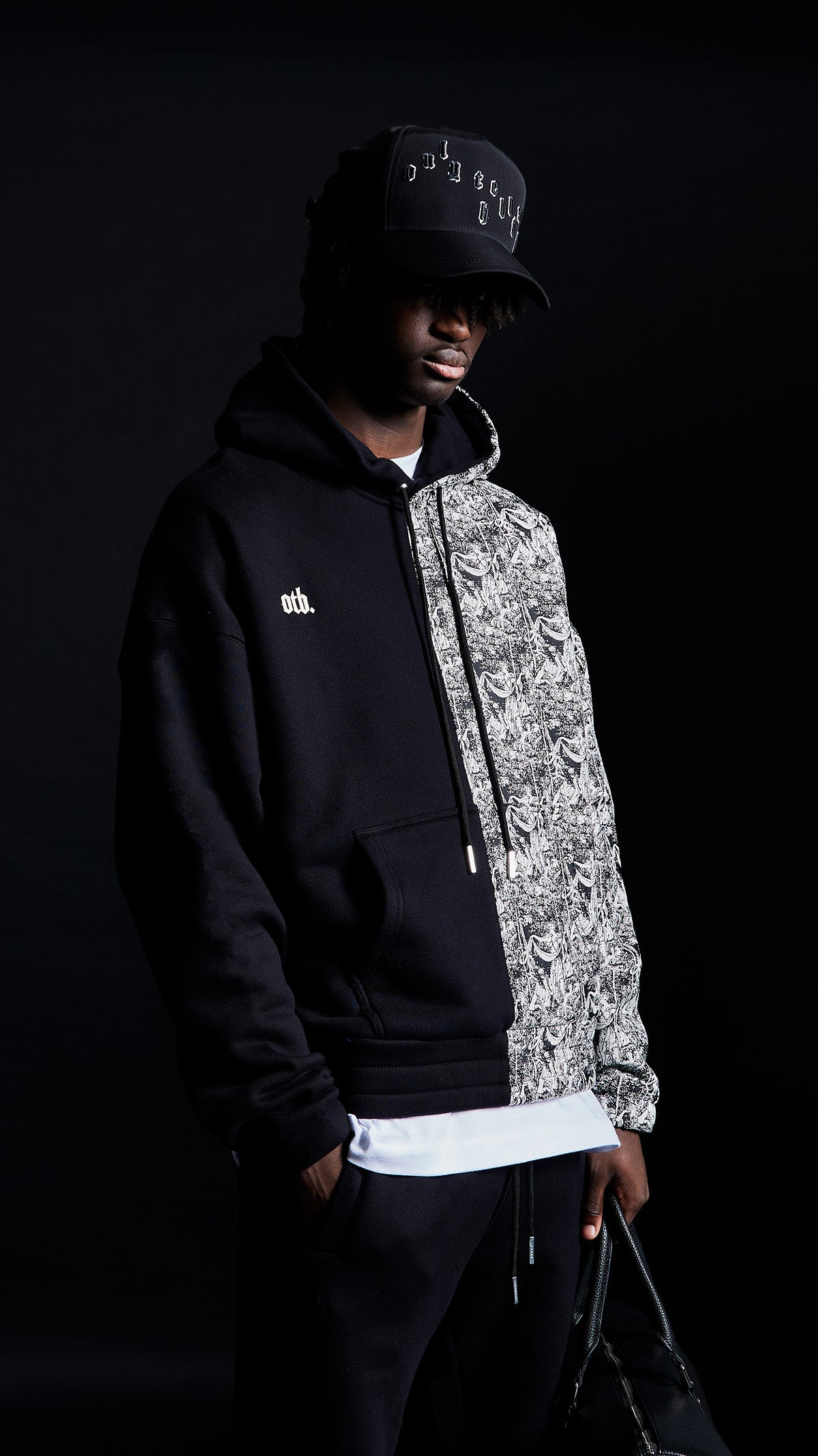 Split Jacquard Hoodie - ONLY THE BLIND™