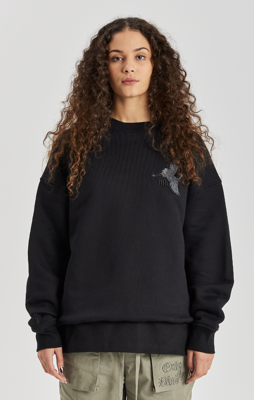 Dark Crane Statement Crew - ONLY THE BLIND™