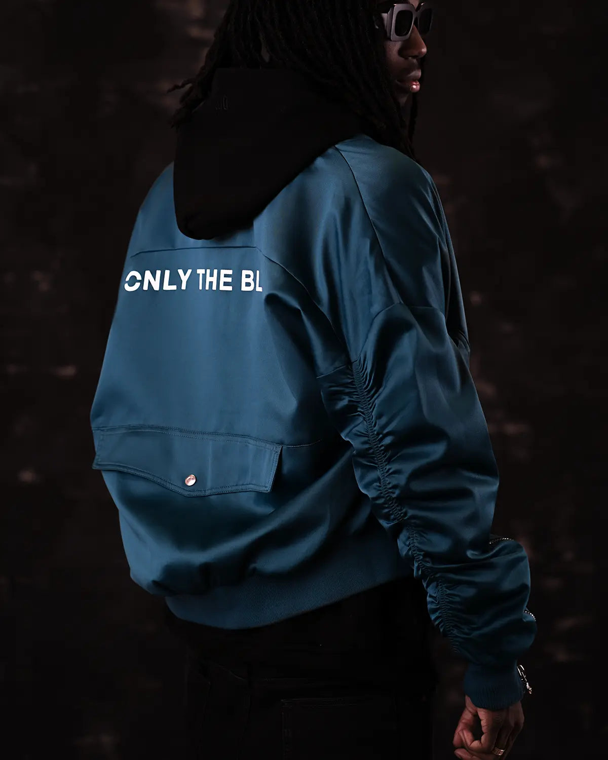 Signature Satin Pine Bomber Jacket - ONLY THE BLIND™