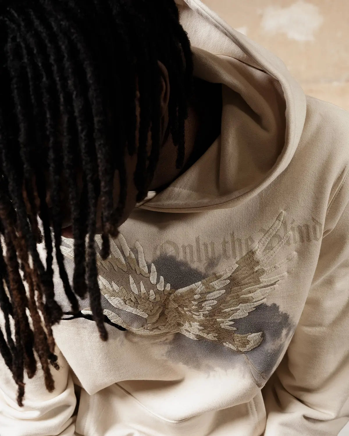 Beige Heron Hoodie - ONLY THE BLIND™