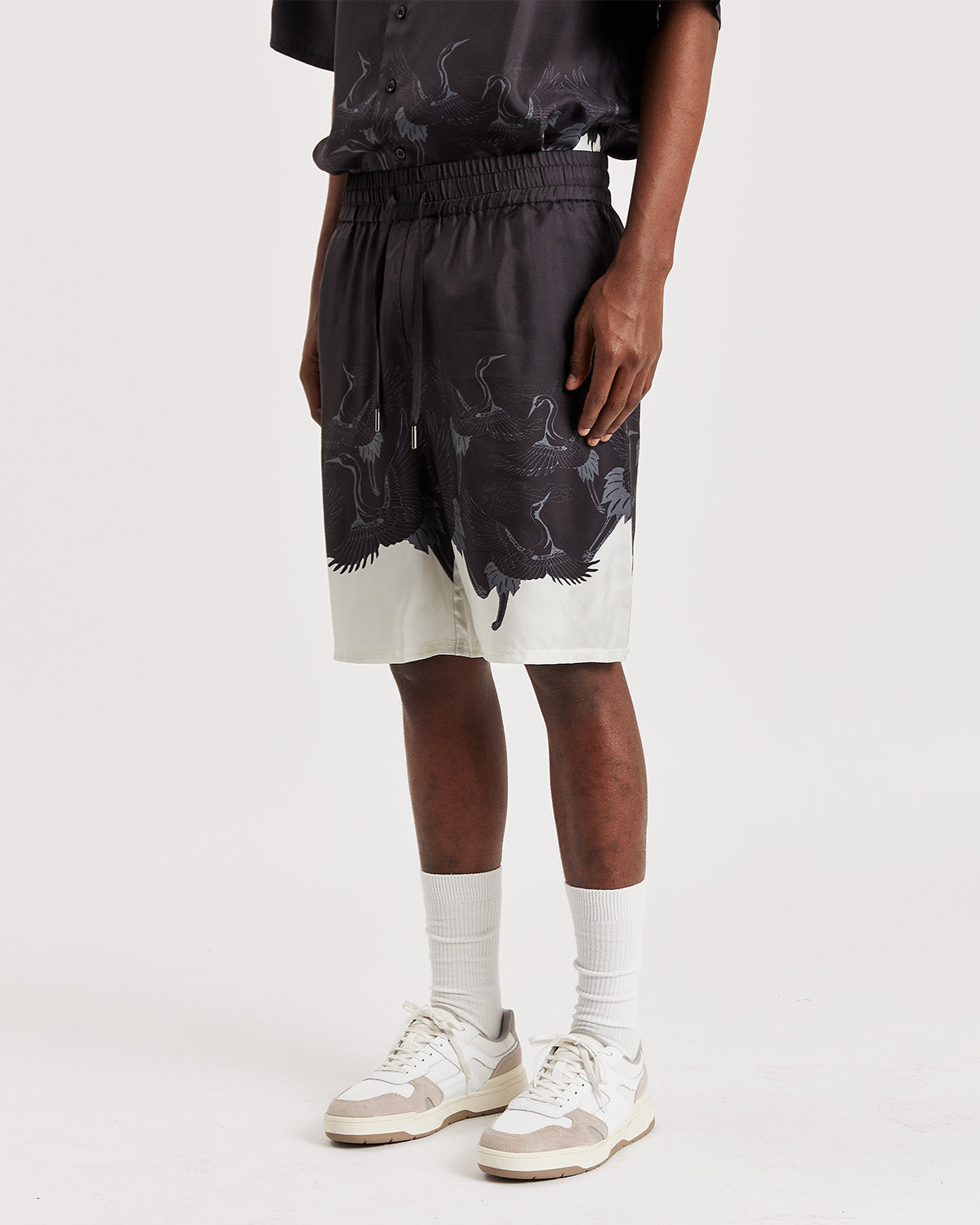 Crane Silk Shorts - ONLY THE BLIND™