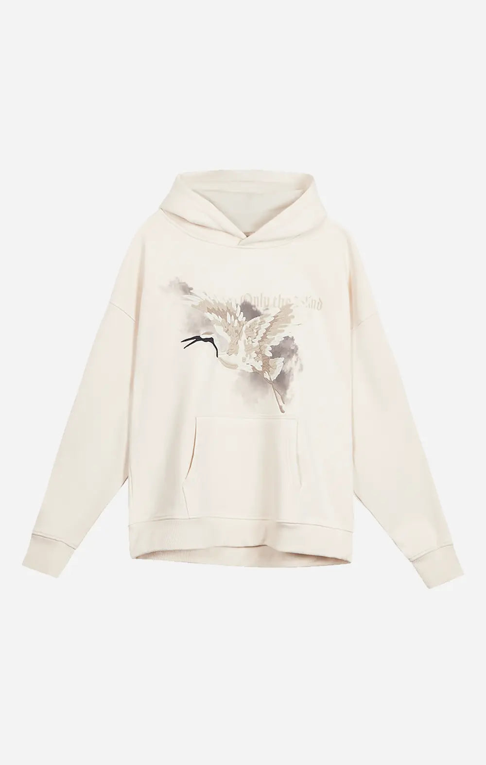 Beige Heron Hoodie - ONLY THE BLIND™