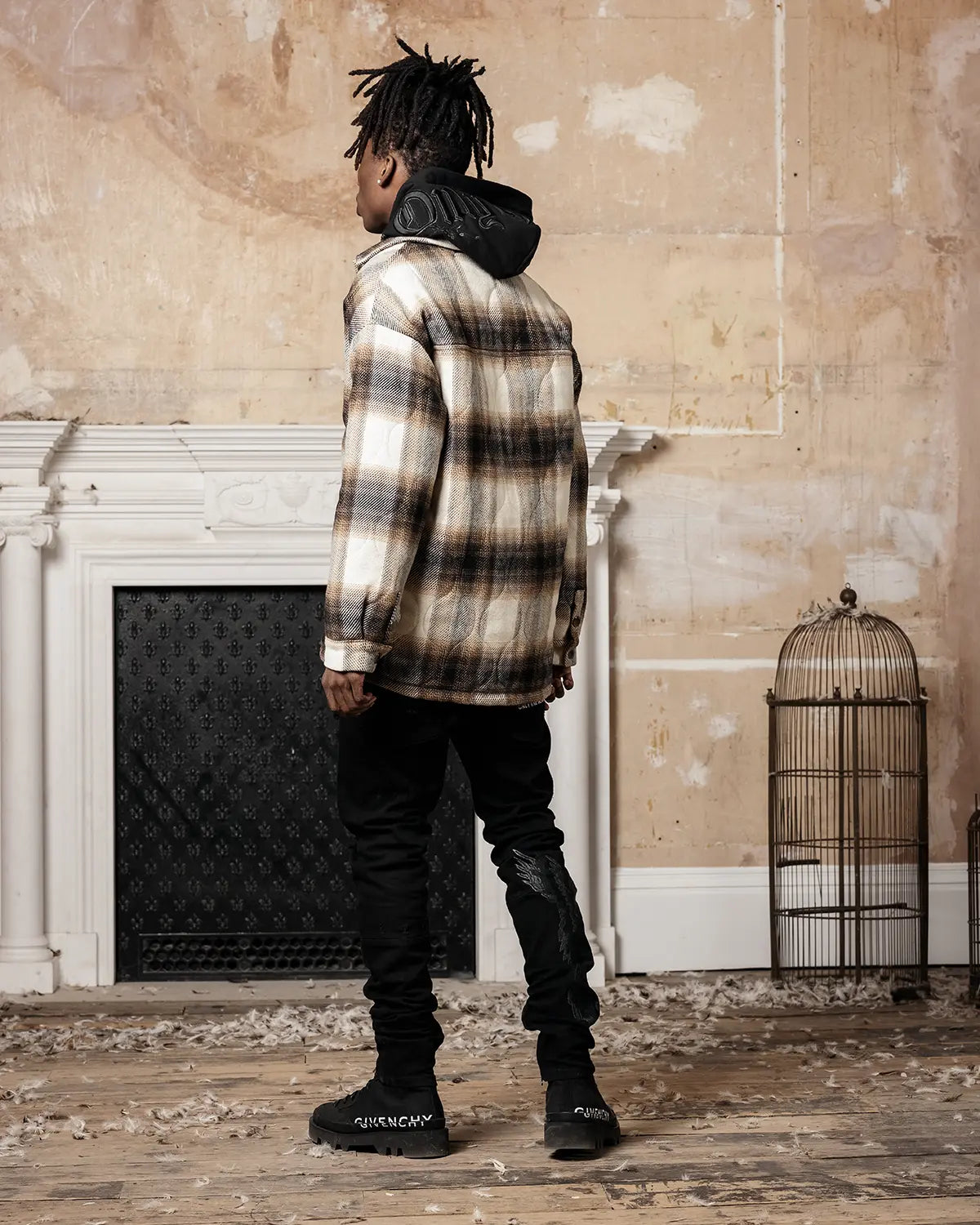 Taupe Quilted Flannel Shirt - ONLY THE BLIND™