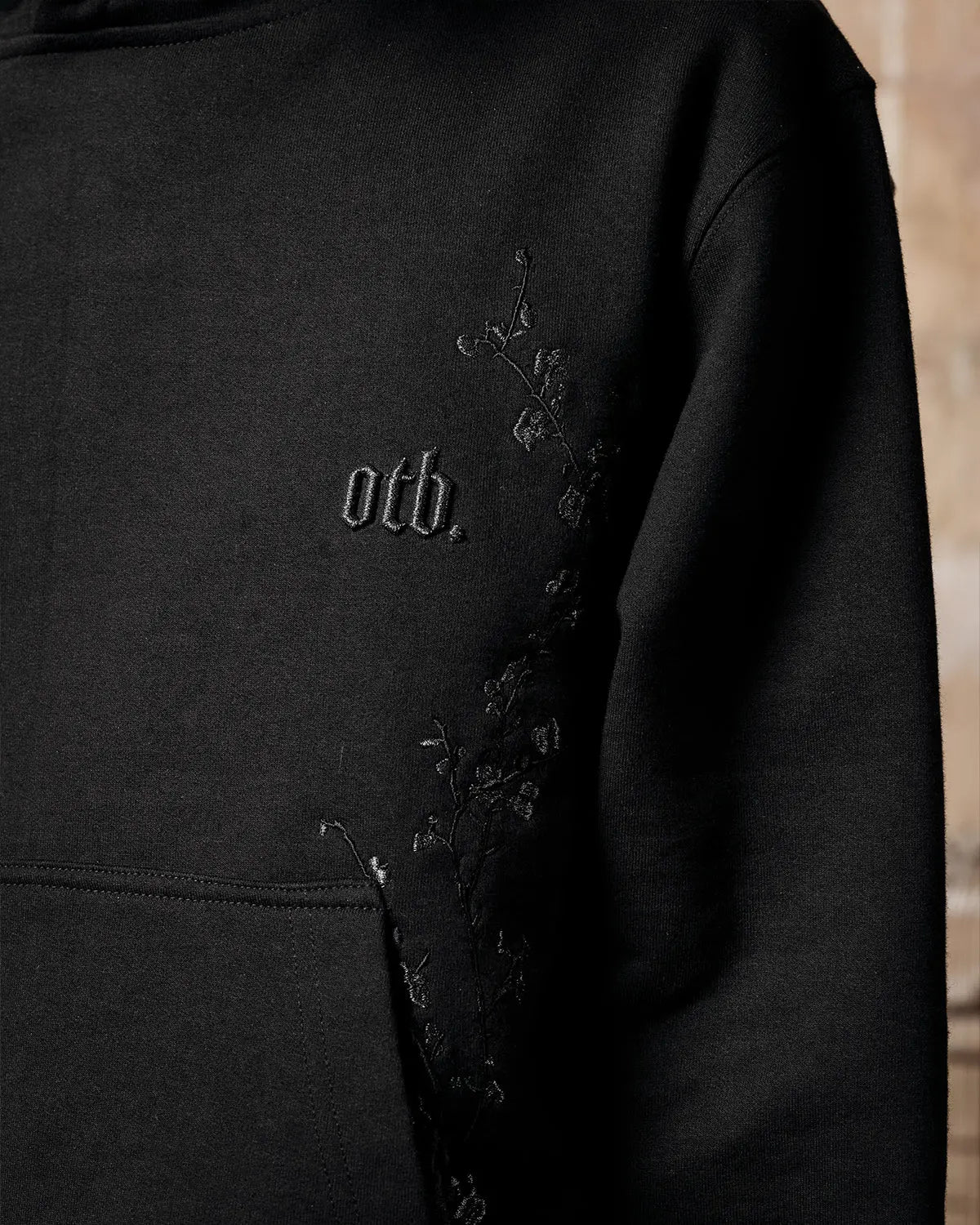 Black Blossom Statement Hoodie - ONLY THE BLIND™