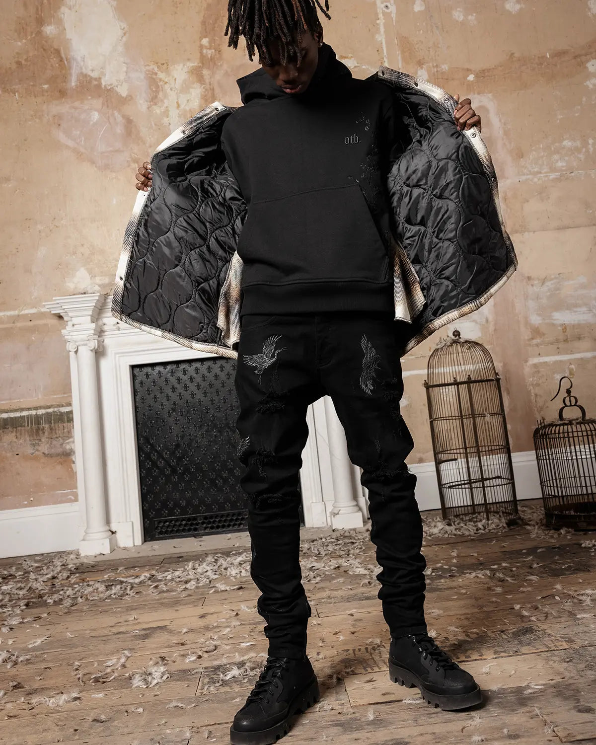 Taupe Quilted Flannel Shirt - ONLY THE BLIND™