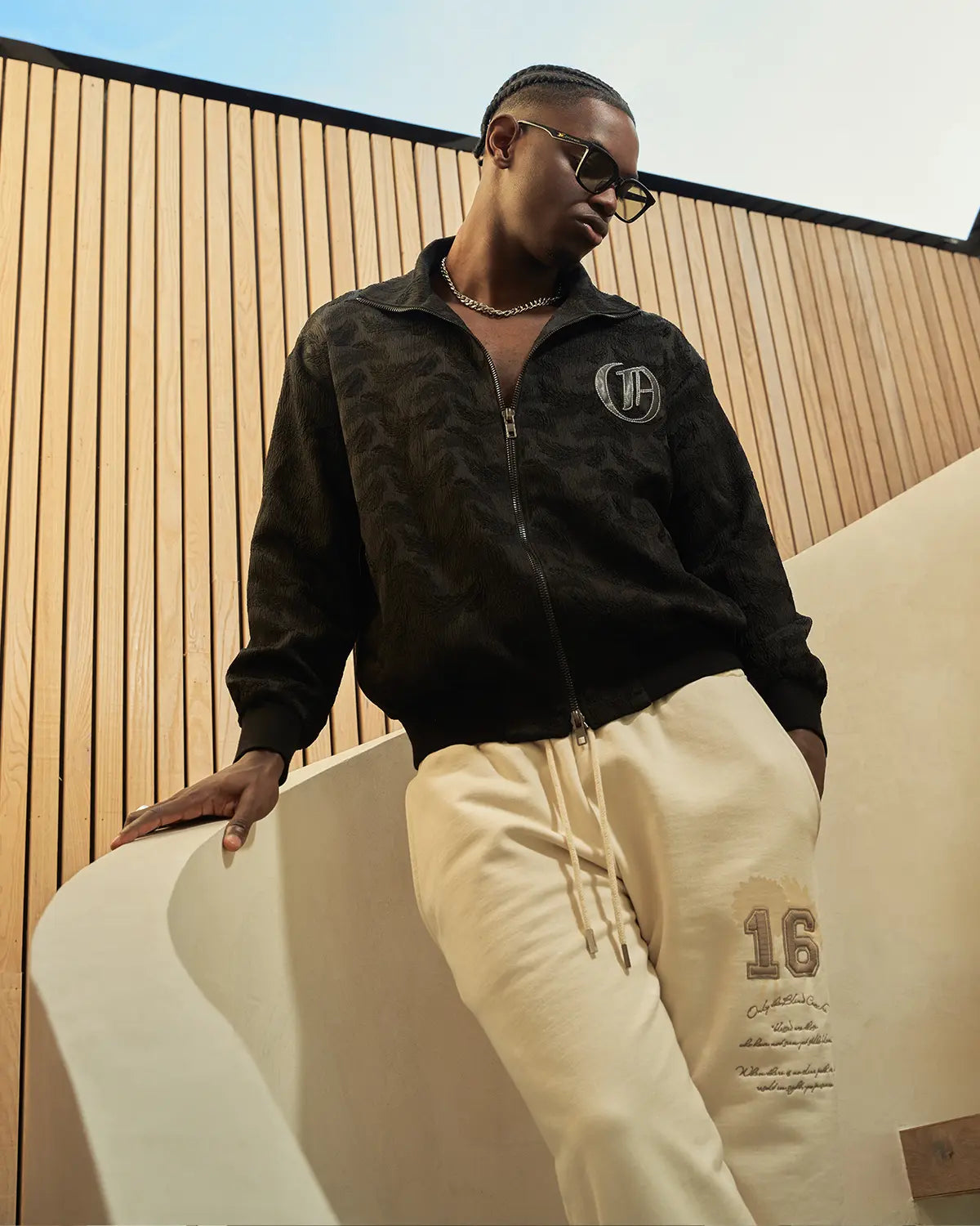 Sand Varsity Sweatpants - ONLY THE BLIND™