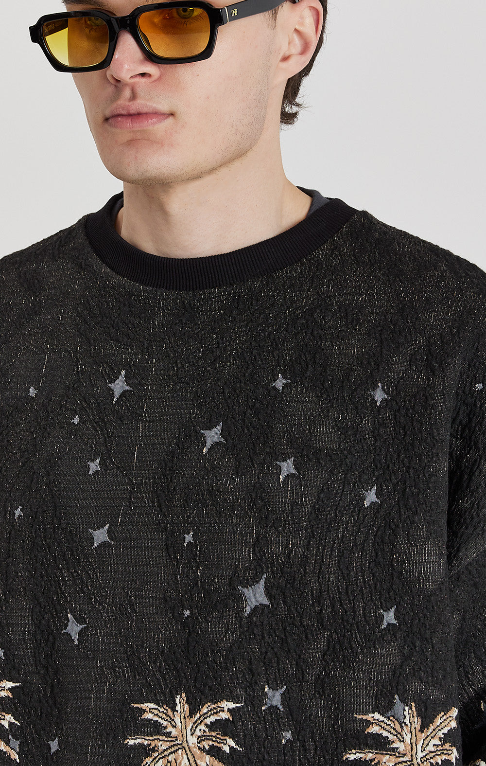 Sepia Mountain Jacquard Sweatshirt - ONLY THE BLIND™