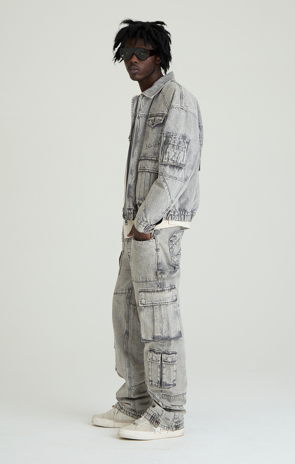Silver Rock Denim Cargo Jeans