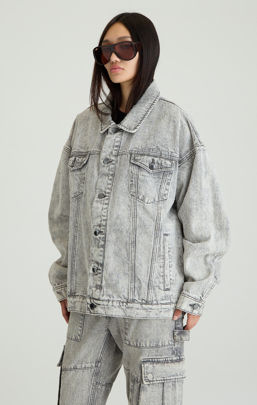 GREY ECLIPSE DENIM JACKET