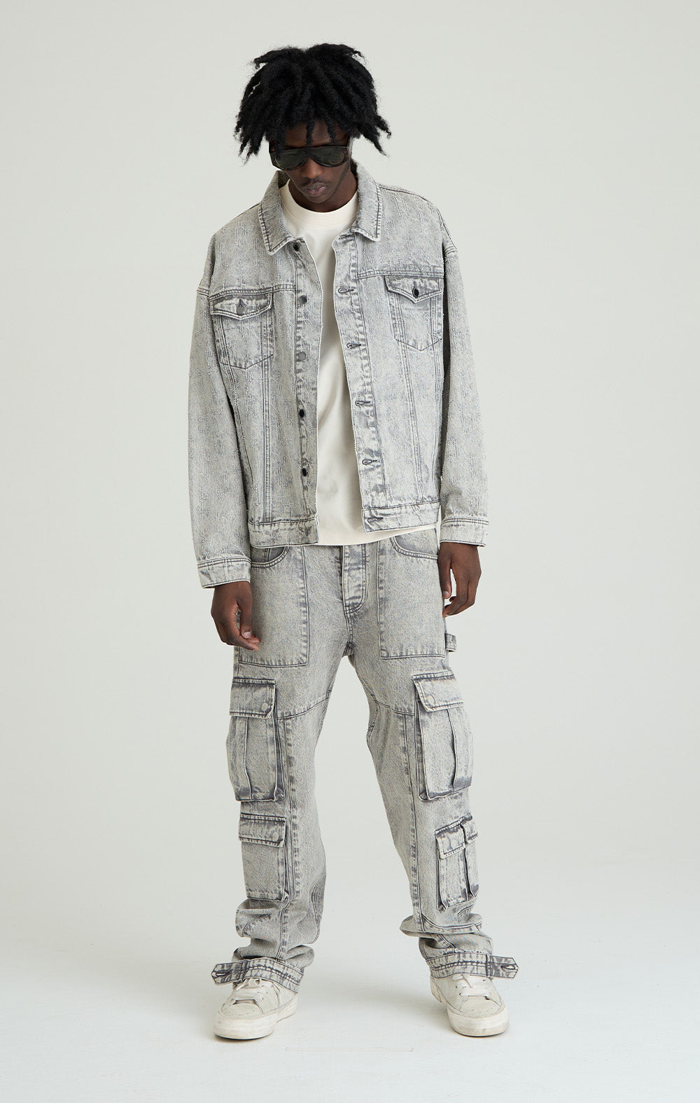 GREY ECLIPSE DENIM JACKET