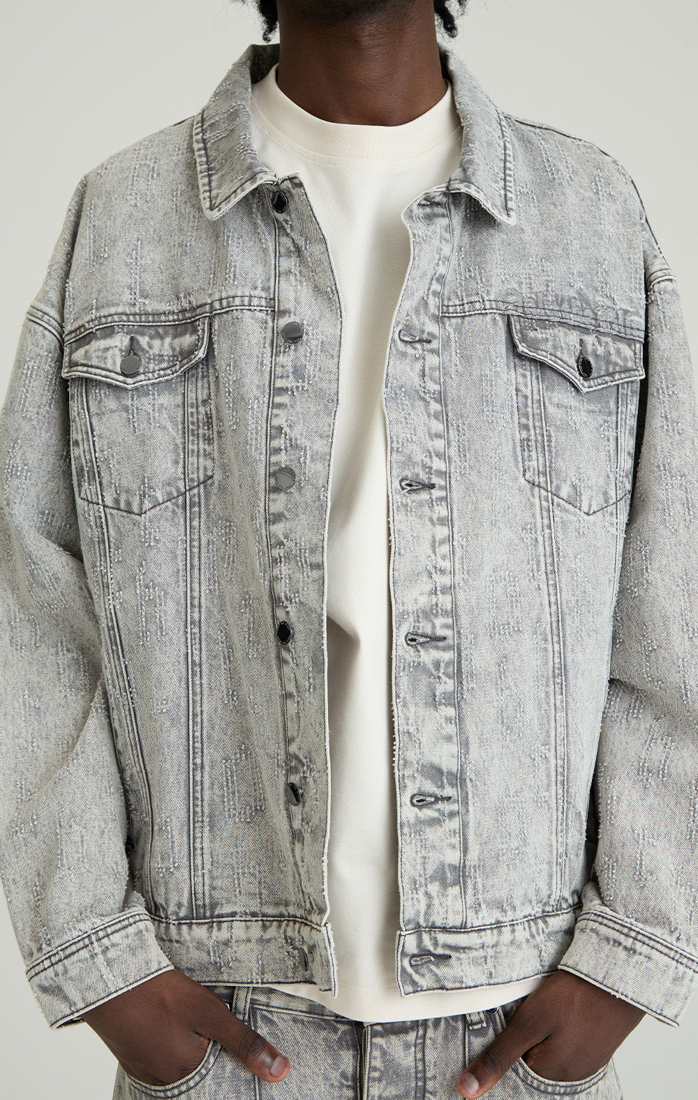 GREY ECLIPSE DENIM JACKET