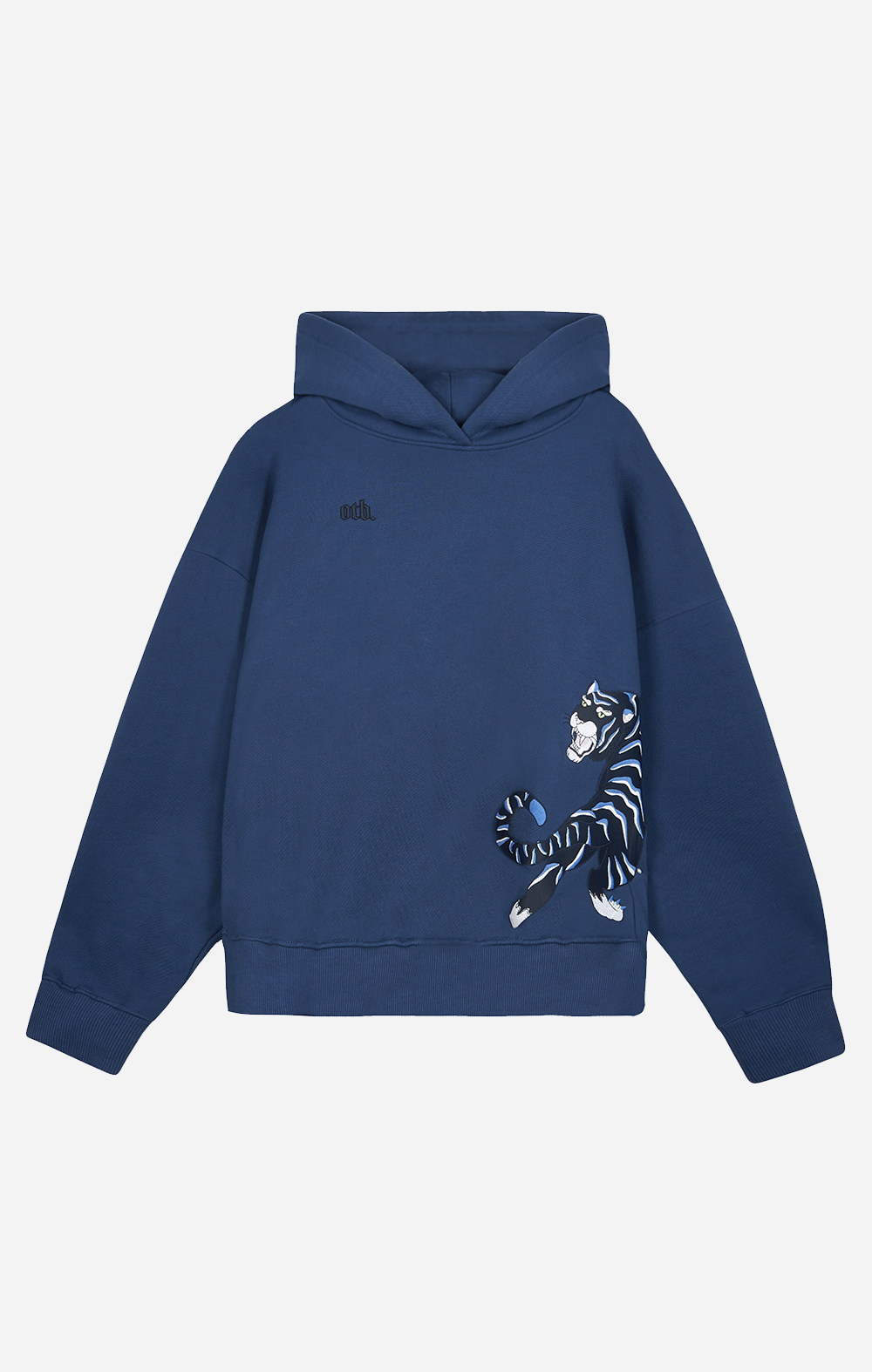 Azure Tiger Statement Hoodie - ONLY THE BLIND™
