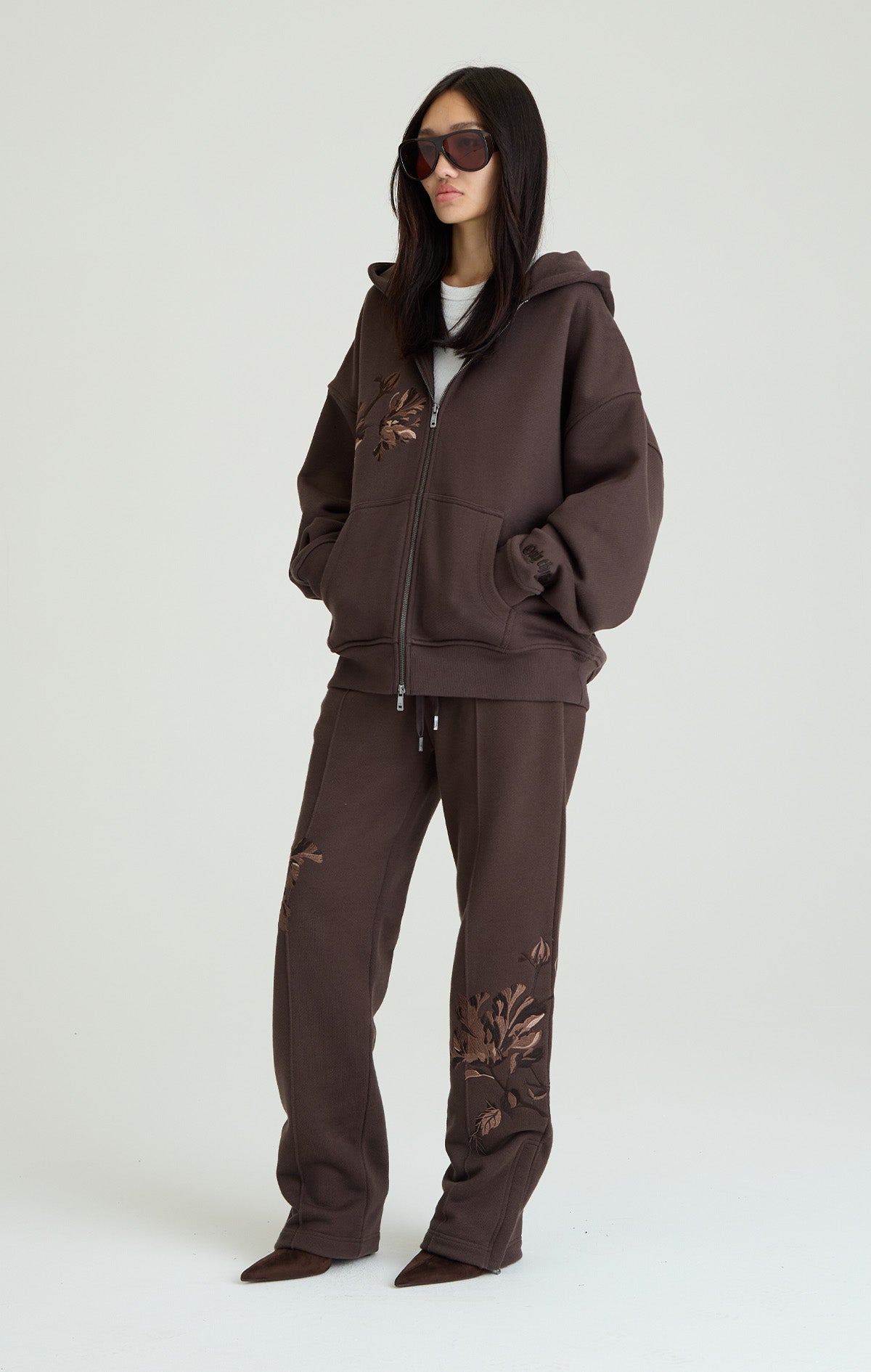 FADING BLOOM ZIP HOODIE