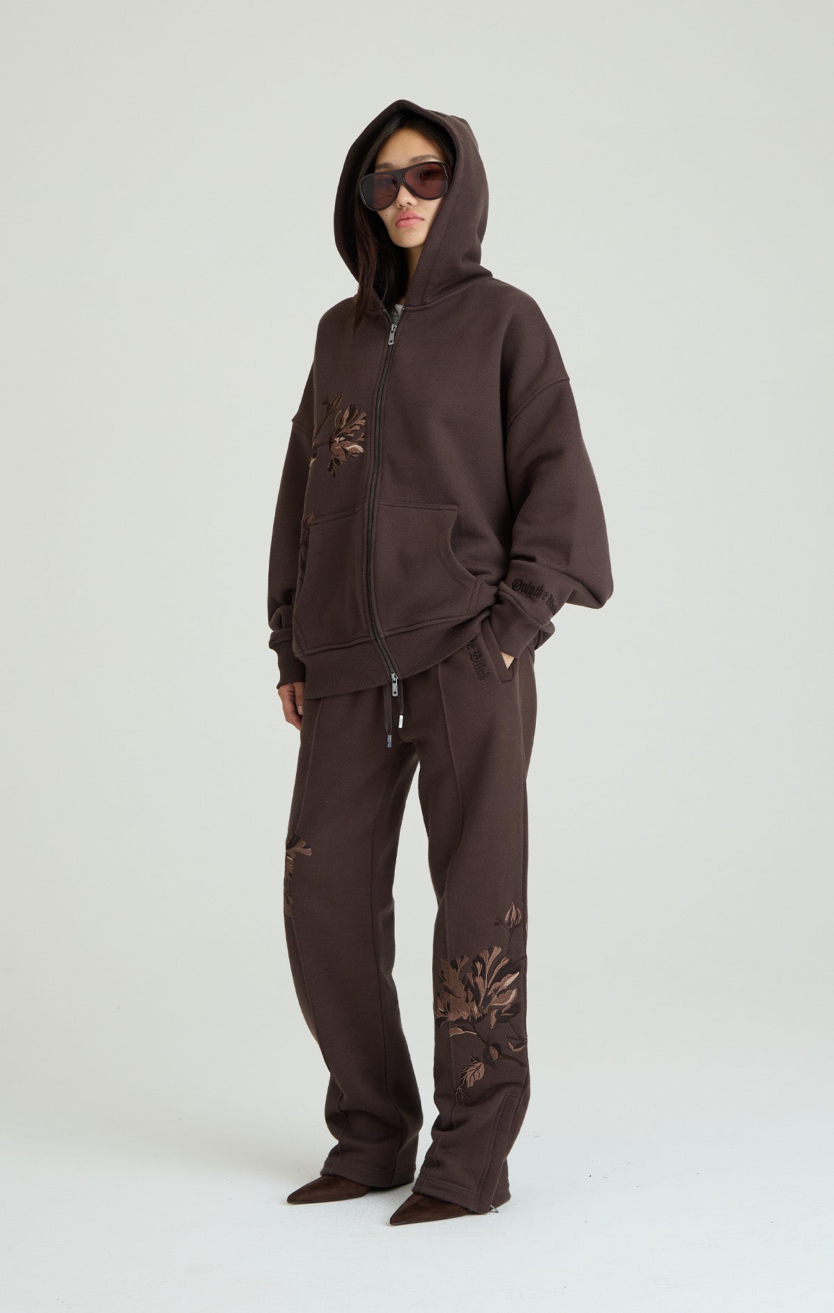 FADING BLOOM ZIP HOODIE