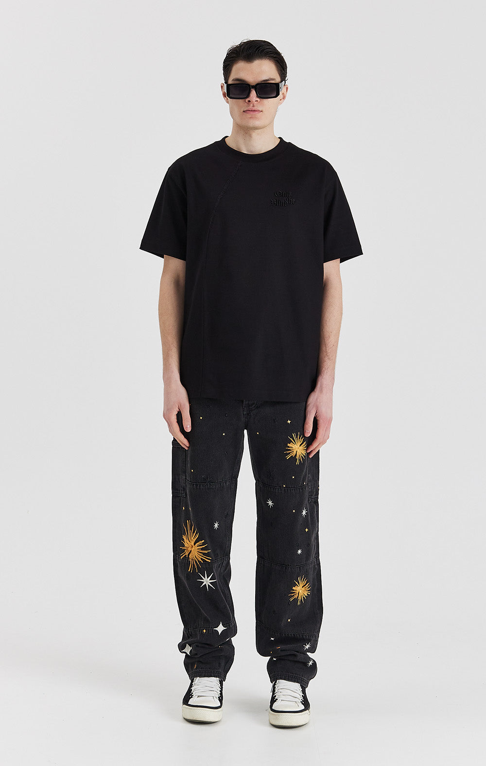 Midnight Split Statement T-shirt - ONLY THE BLIND™