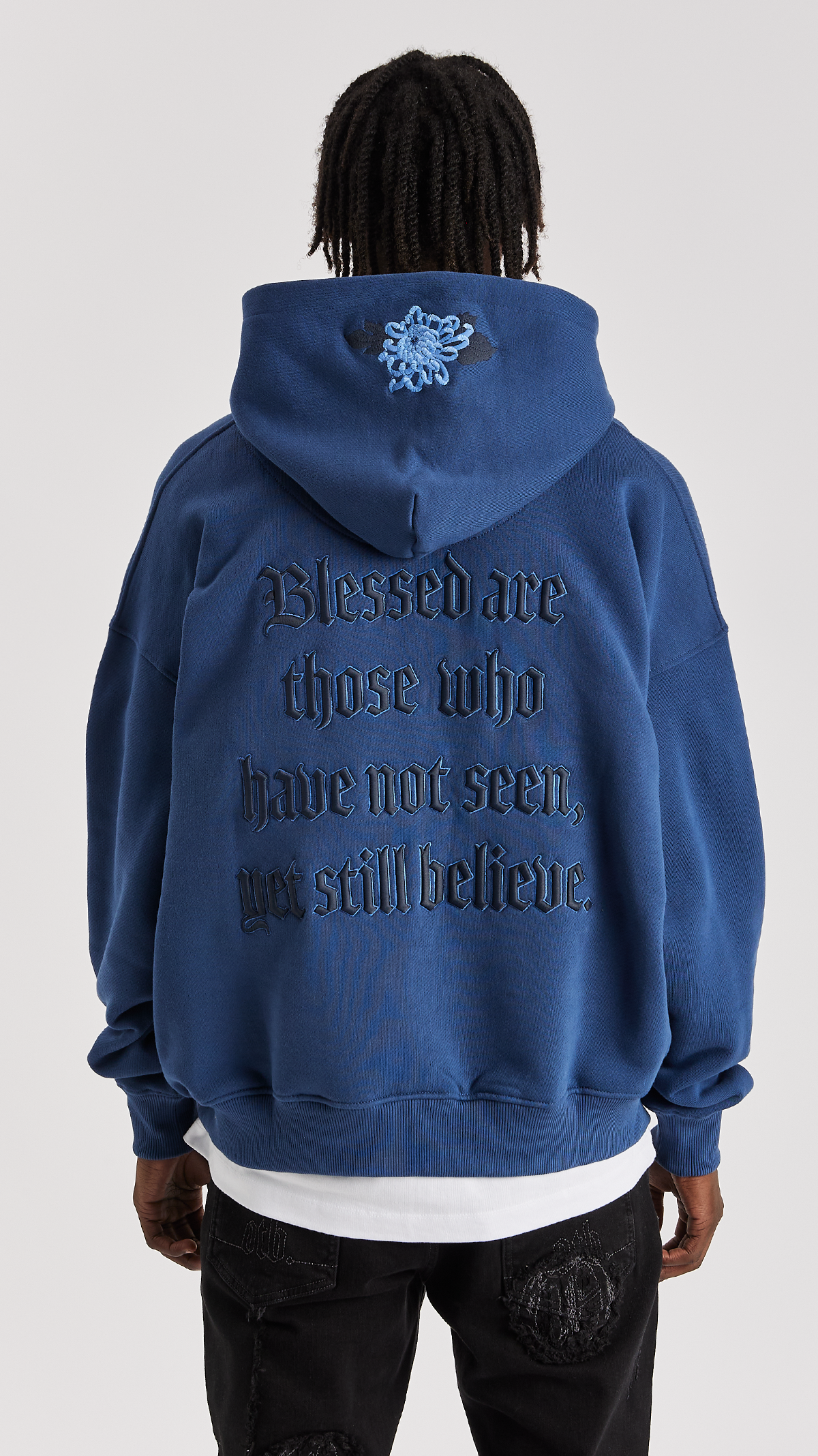 Azure Tiger Statement Hoodie - ONLY THE BLIND™