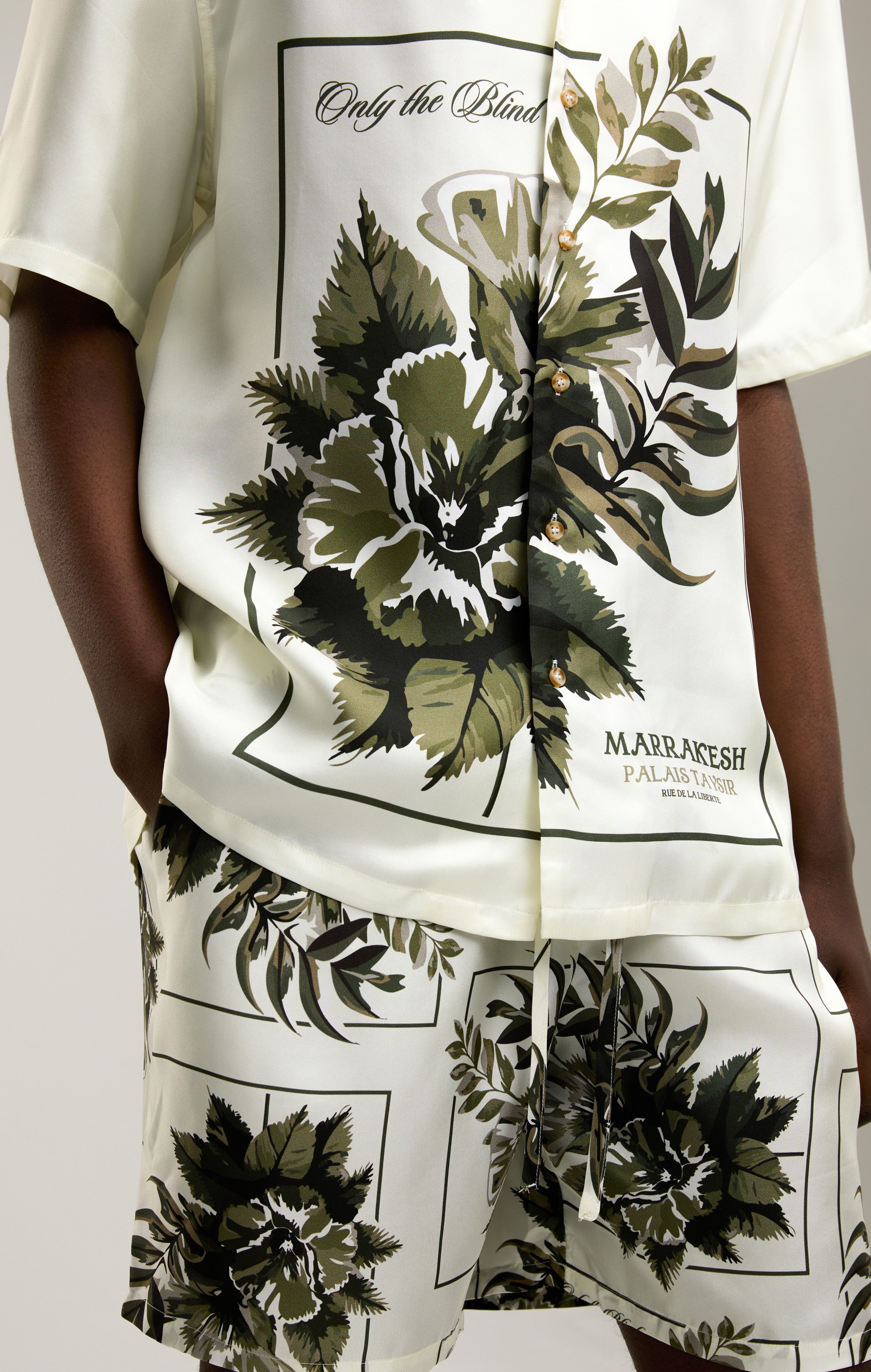BOTANICAL SILK SHORTS