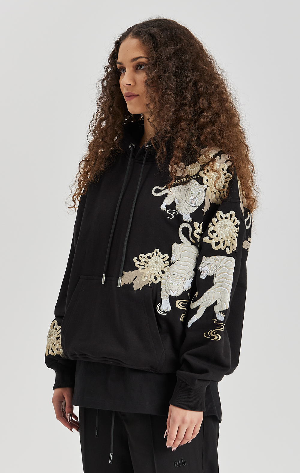 Black Koda Tiger Hoodie - ONLY THE BLIND™