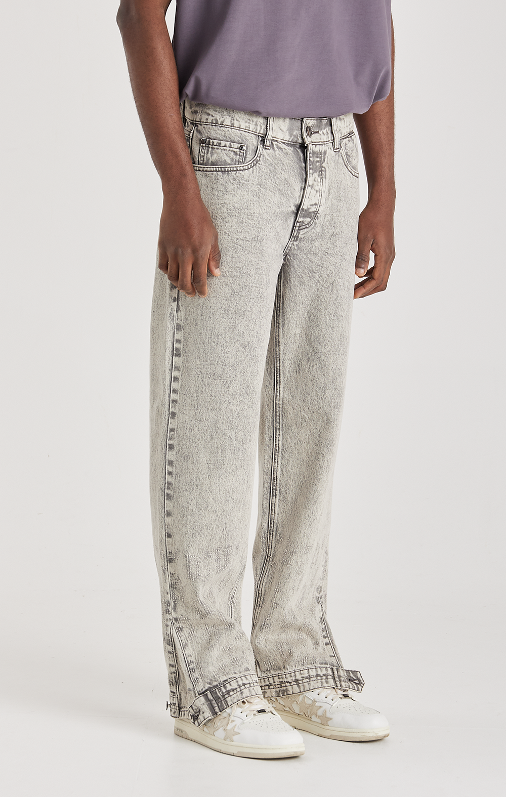 GREY ECLIPSE DENIM JEANS - ONLY THE BLIND™