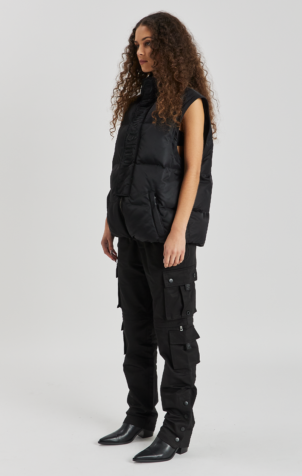 Triple Black Two-In-One Puffer