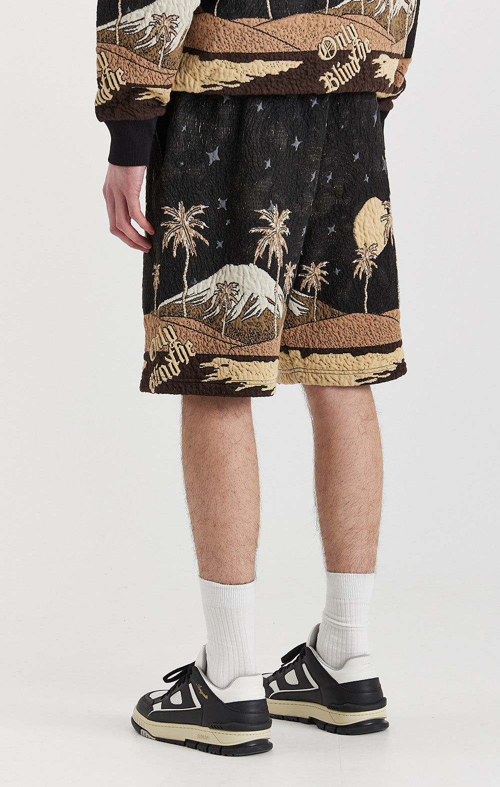 Sepia Mountain Jacquard Shorts - ONLY THE BLIND™
