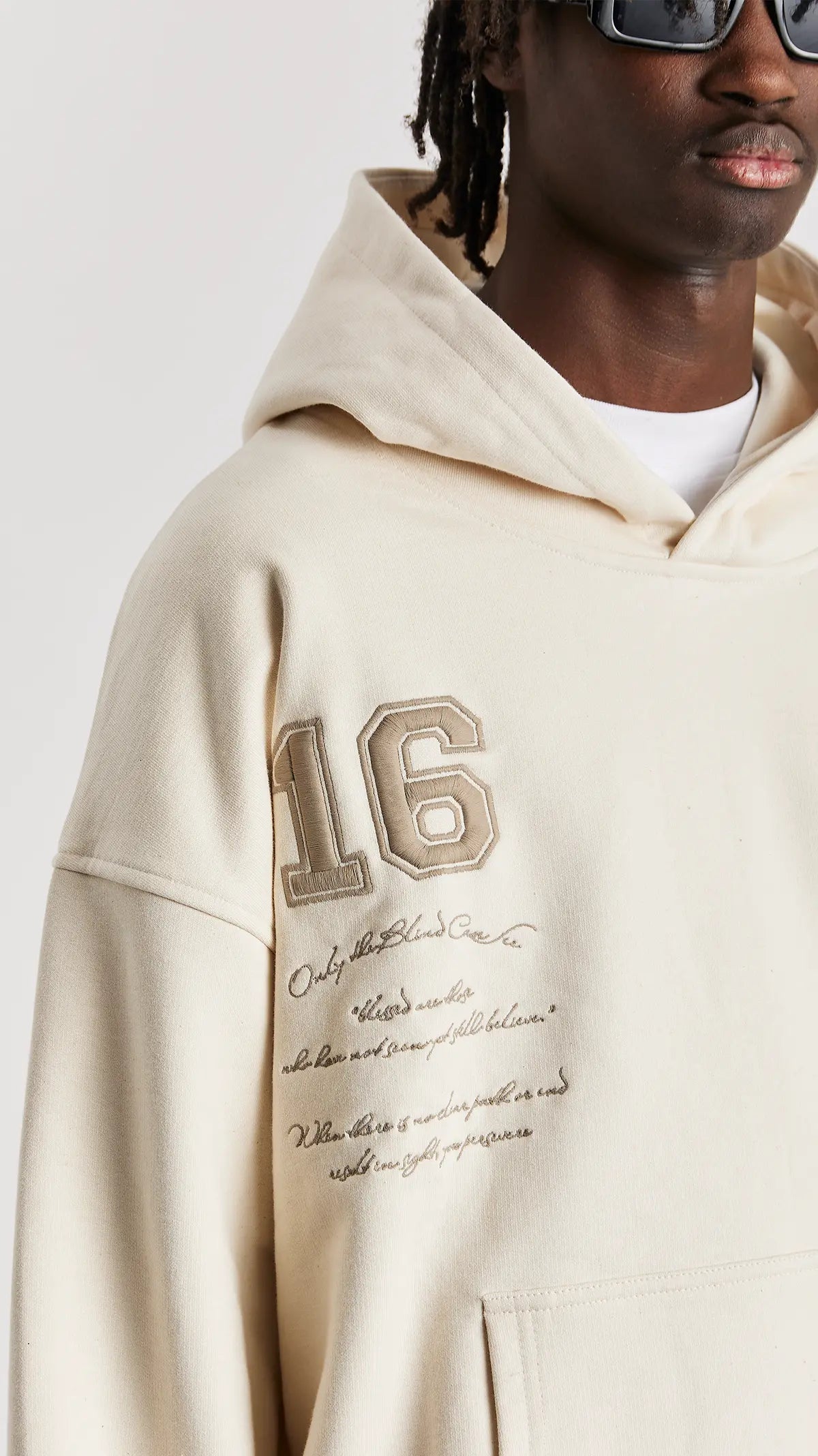 Sand Varsity Hoodie - ONLY THE BLIND™