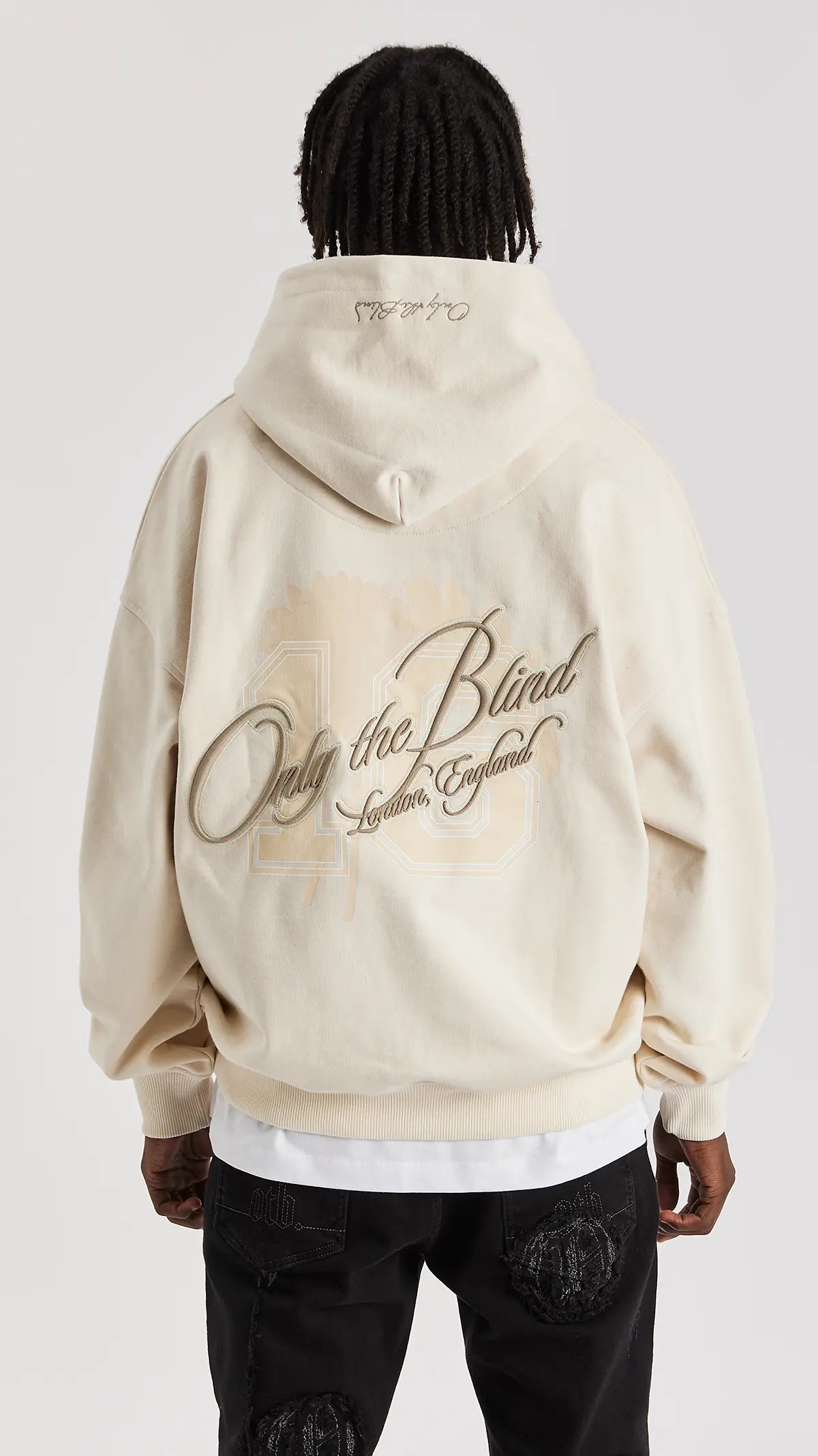 Sand Varsity Hoodie - ONLY THE BLIND™