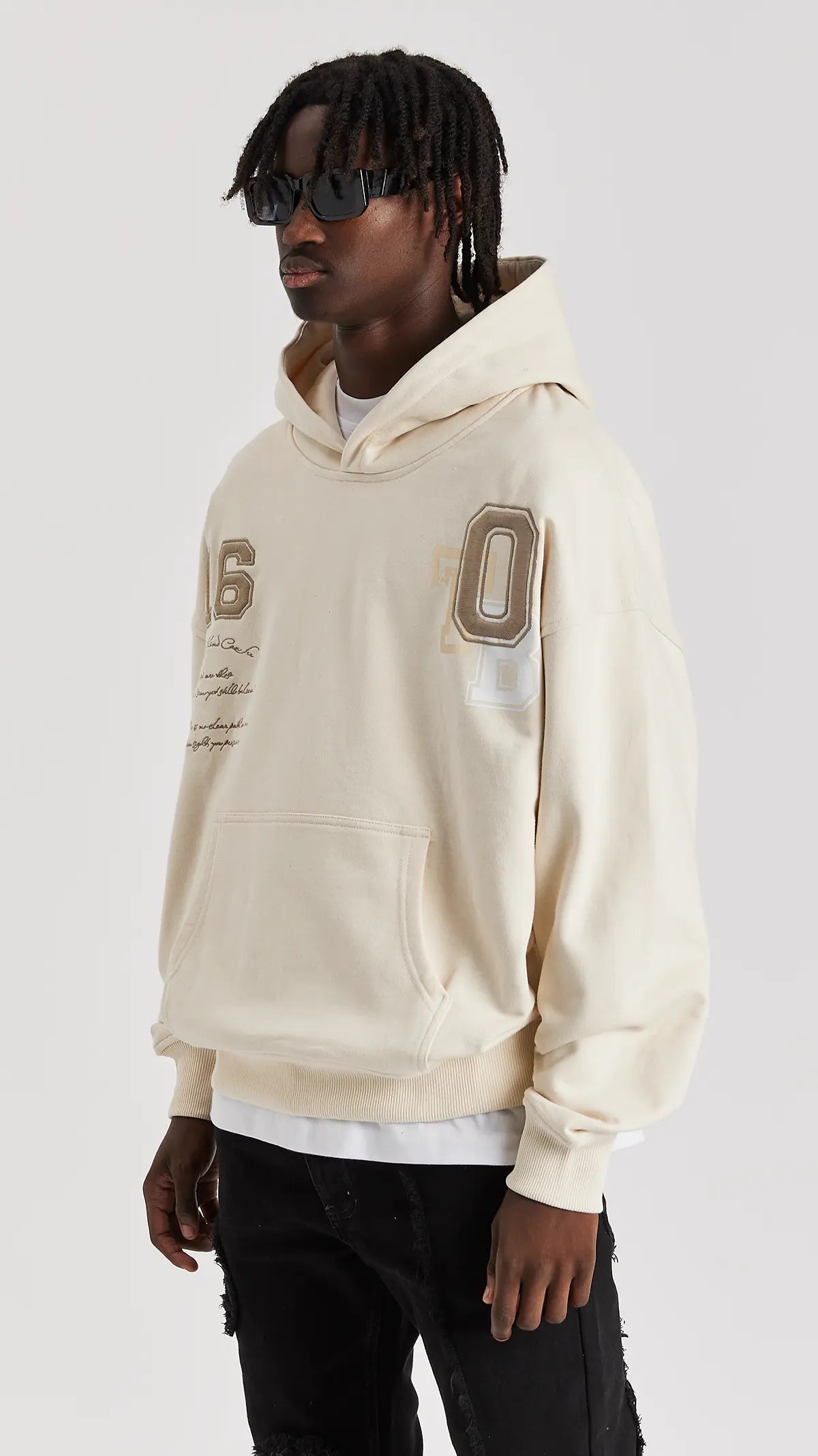 Sand Varsity Hoodie - ONLY THE BLIND™