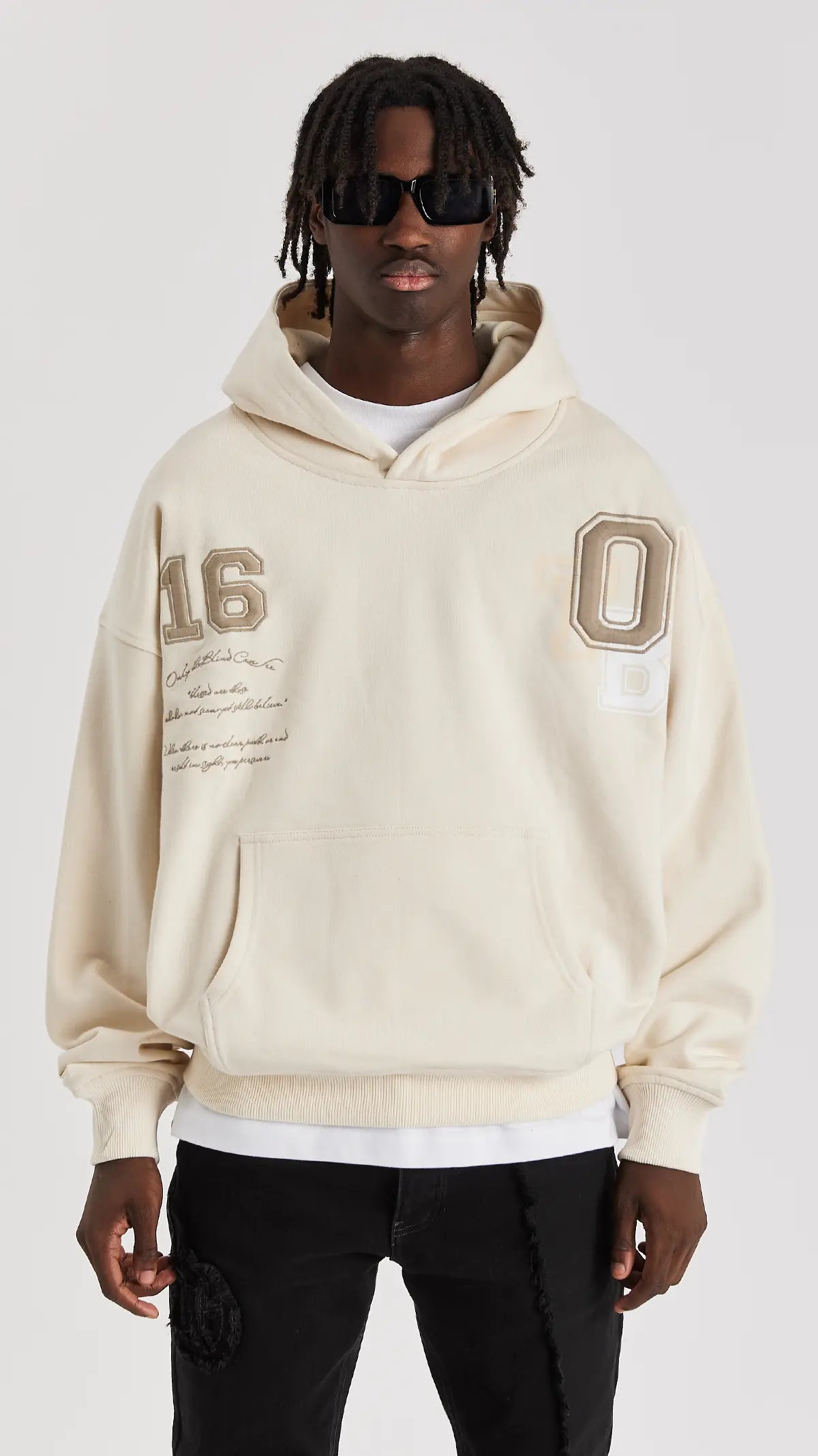 Sand Varsity Hoodie - ONLY THE BLIND™
