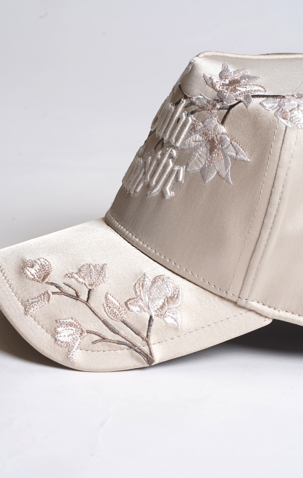 Satin Floral Cap