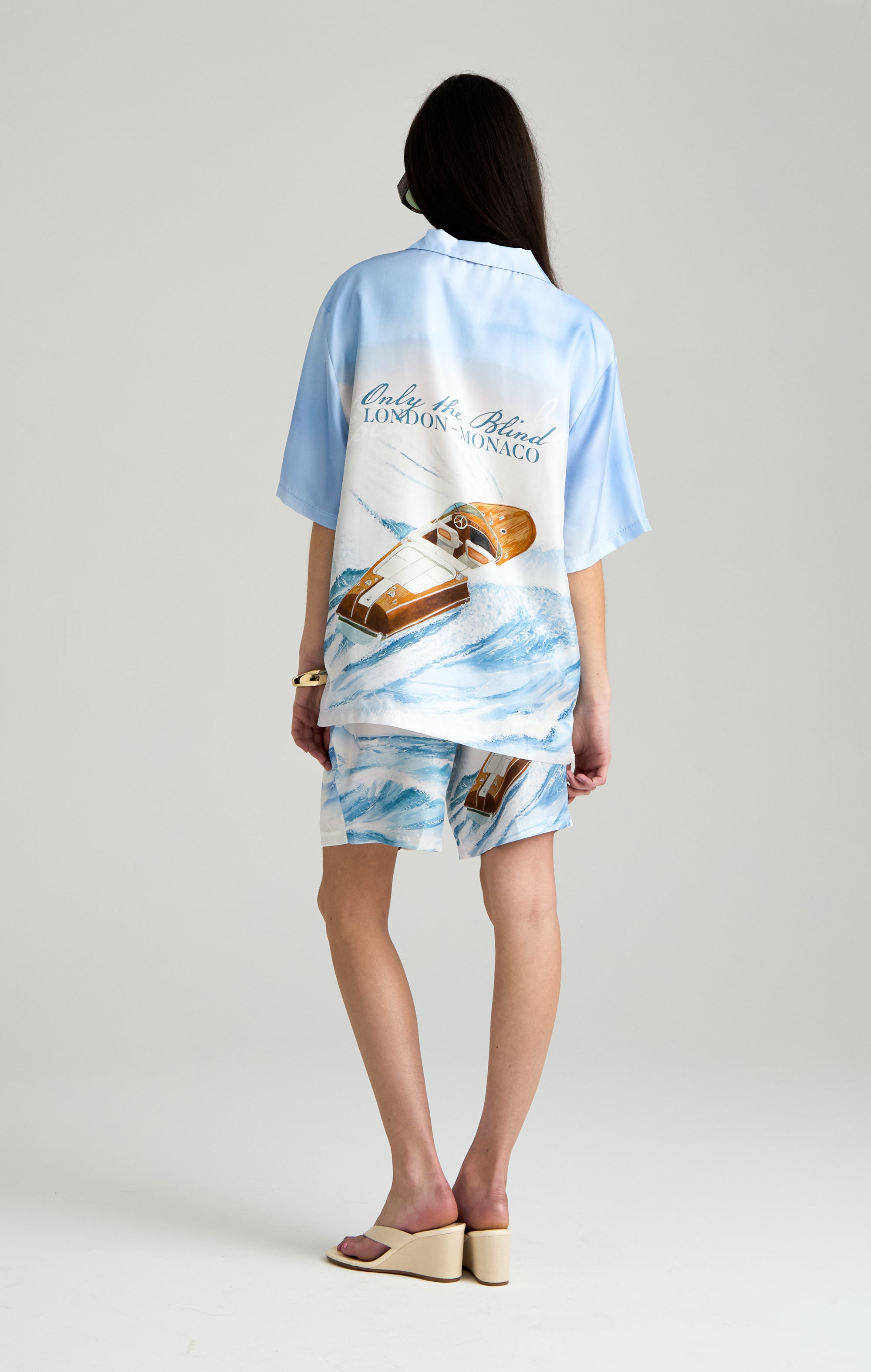 SEA WAVE SILK SHIRT