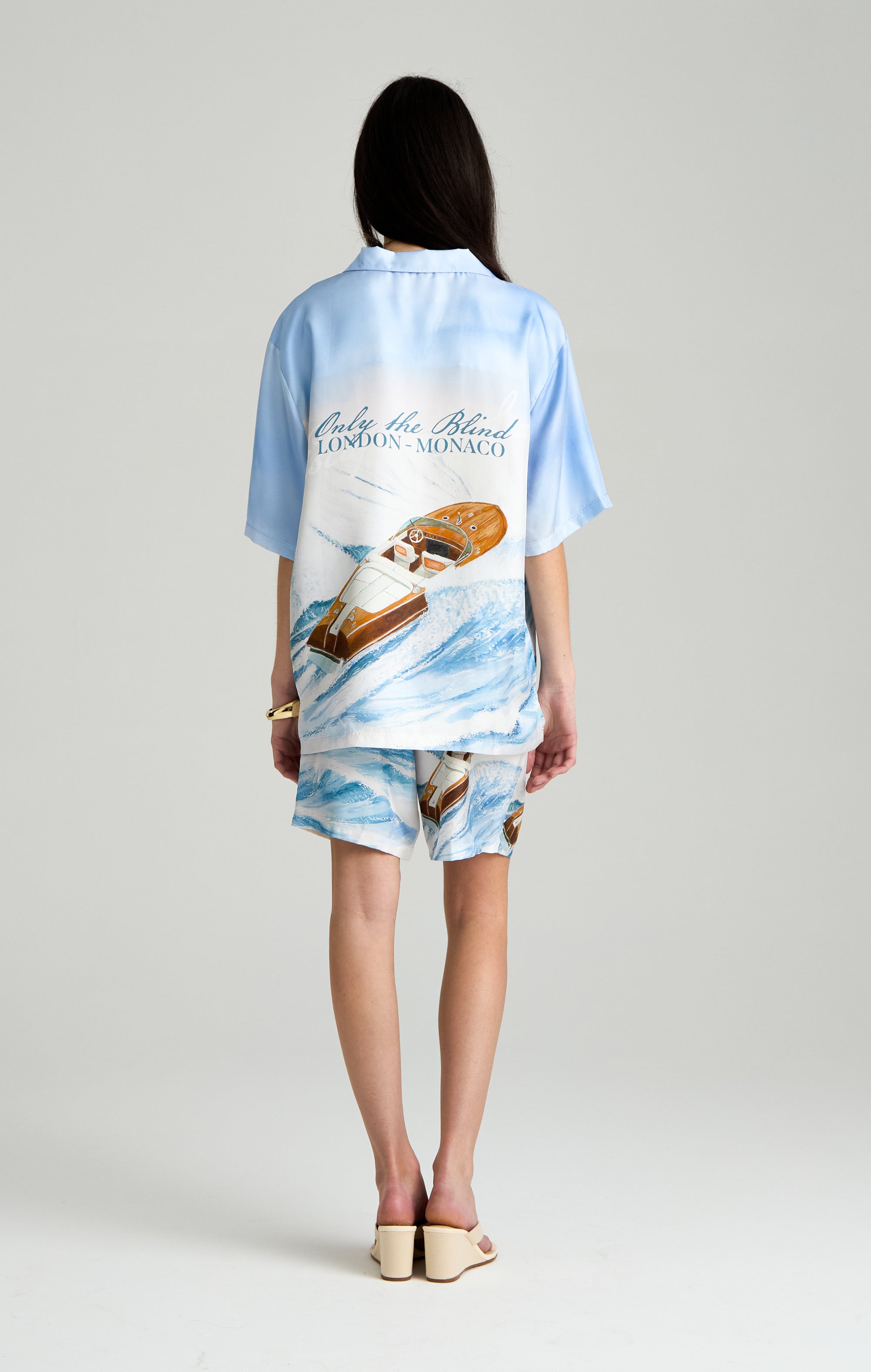 SEA WAVE SILK SHIRT