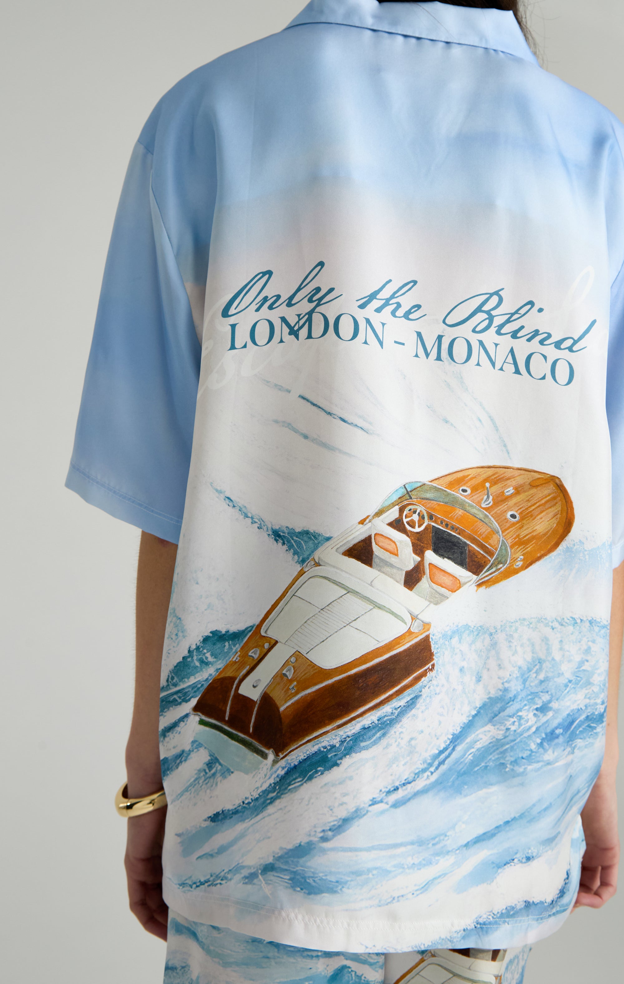 SEA WAVE SILK SHIRT