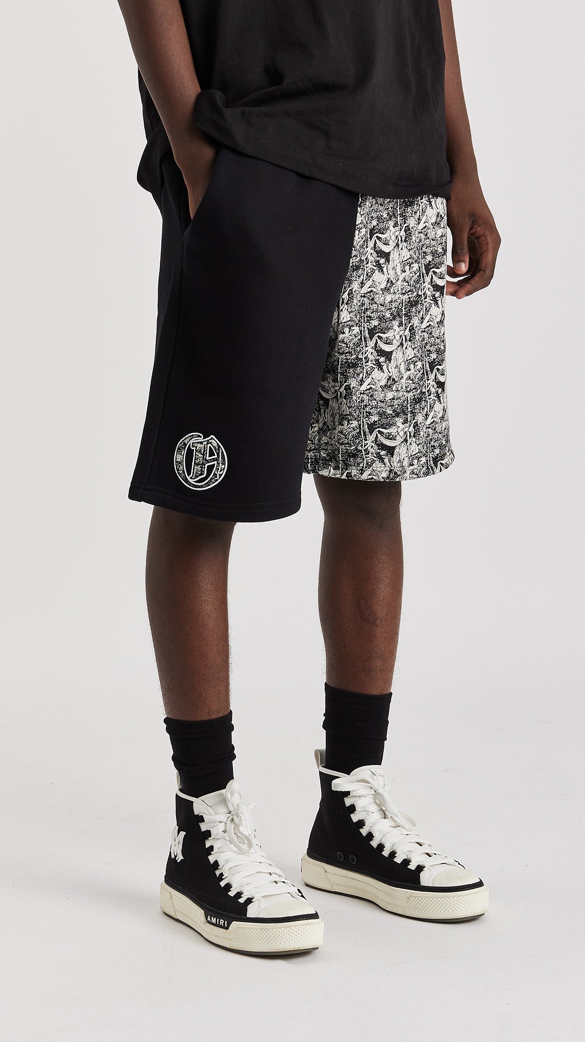 Split Jacquard Tapestry Shorts - ONLY THE BLIND™