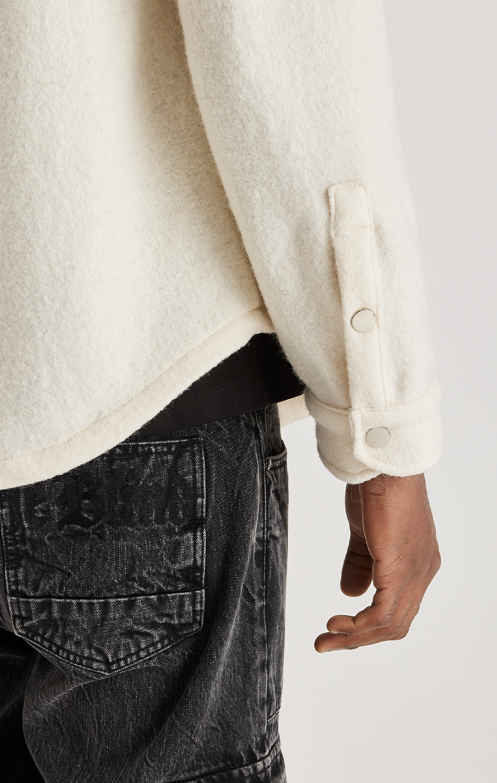 ECRU WOOL SHIRT ONLY THE BLIND